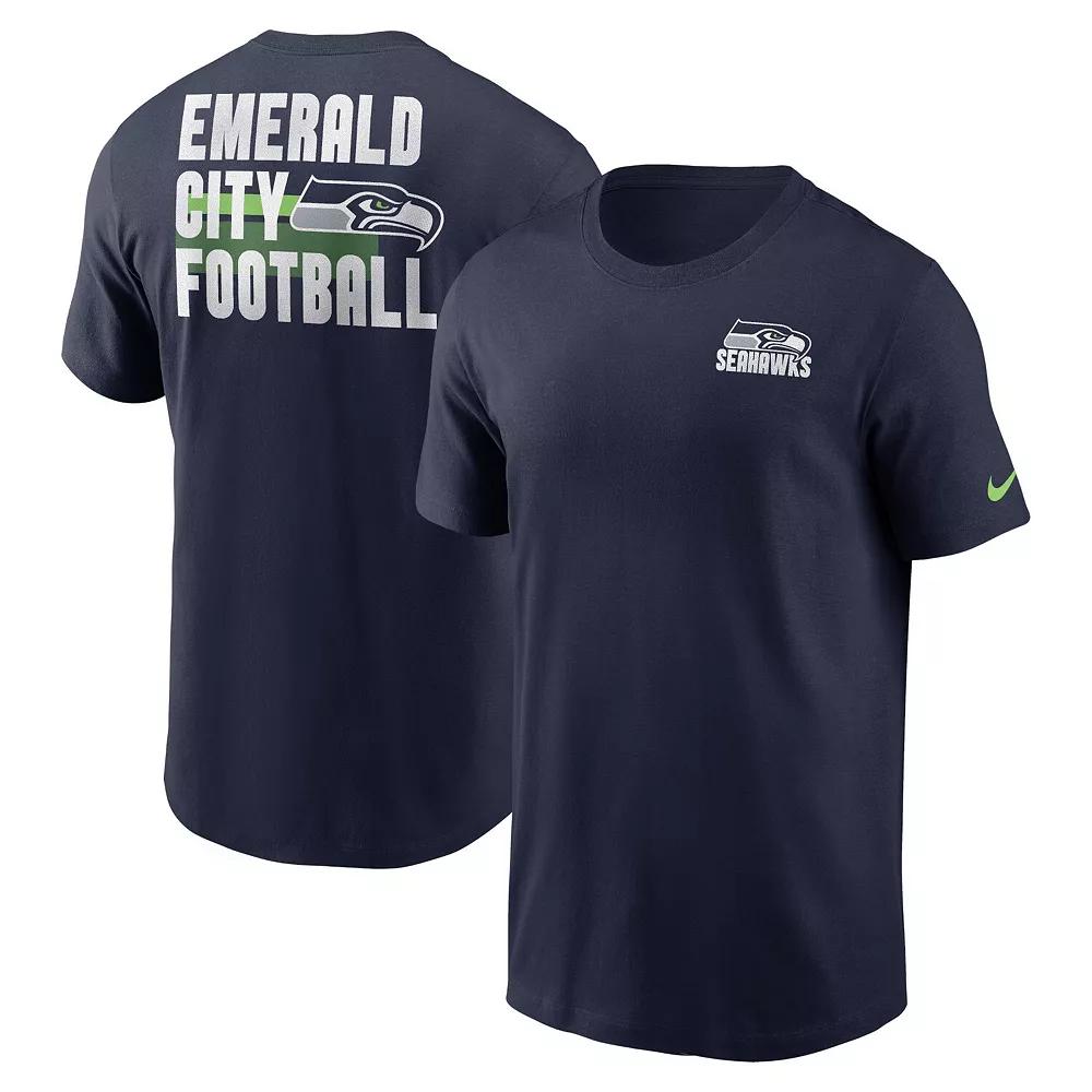 Men's Nike College Navy Seattle Seahawks Blitz Essential T-Shirt,  Product Image