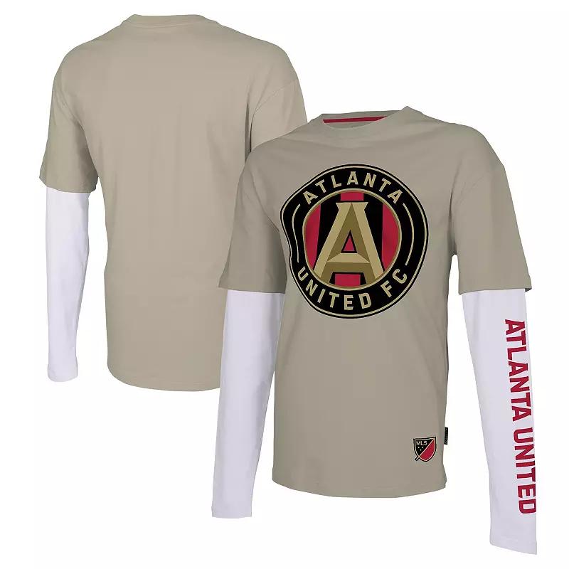 Men's Stadium Essentials Tan Atlanta United FC Status Long Sleeve T-Shirt,  Product Image