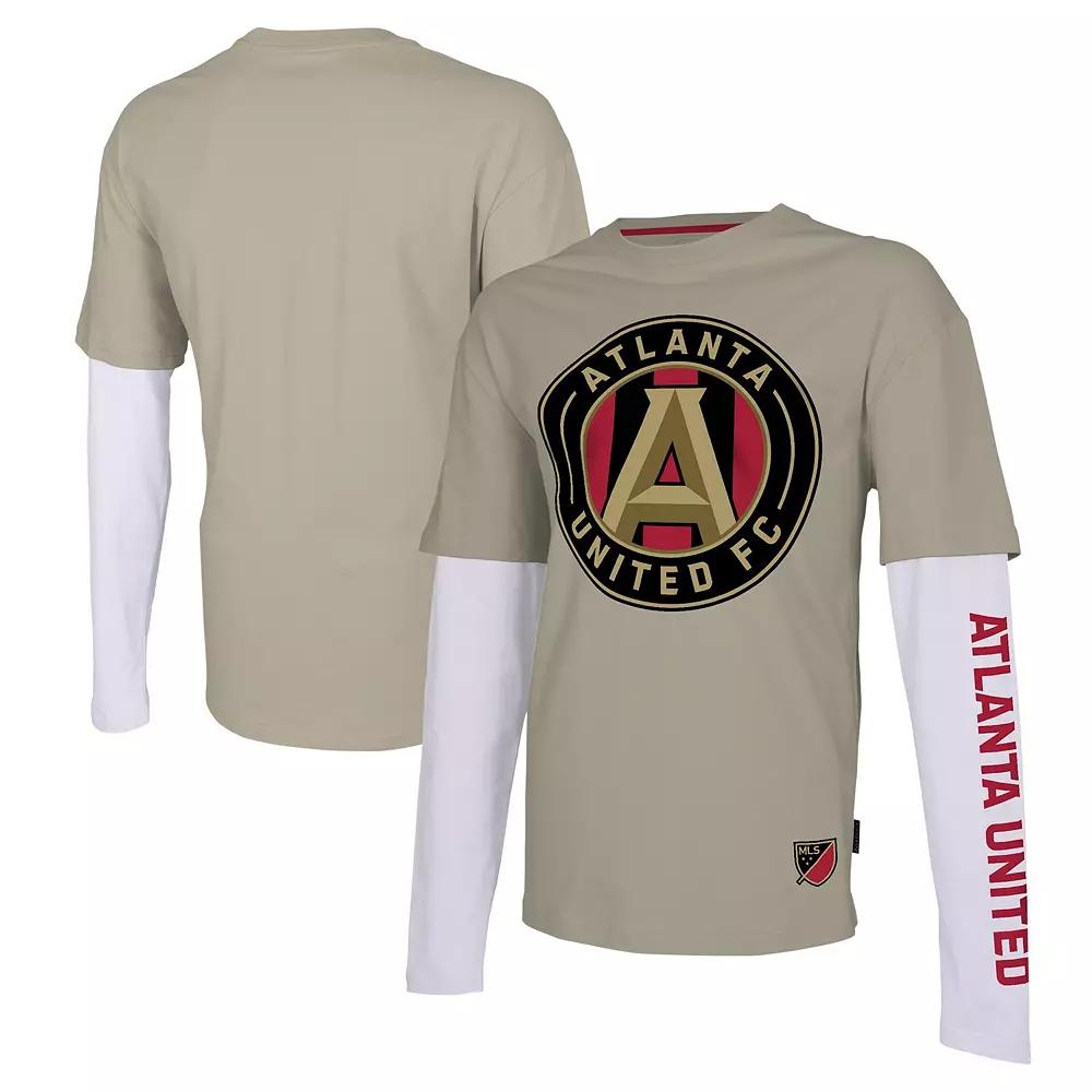 Men's Stadium Essentials Tan Atlanta United FC Status Long Sleeve T-Shirt,  Product Image