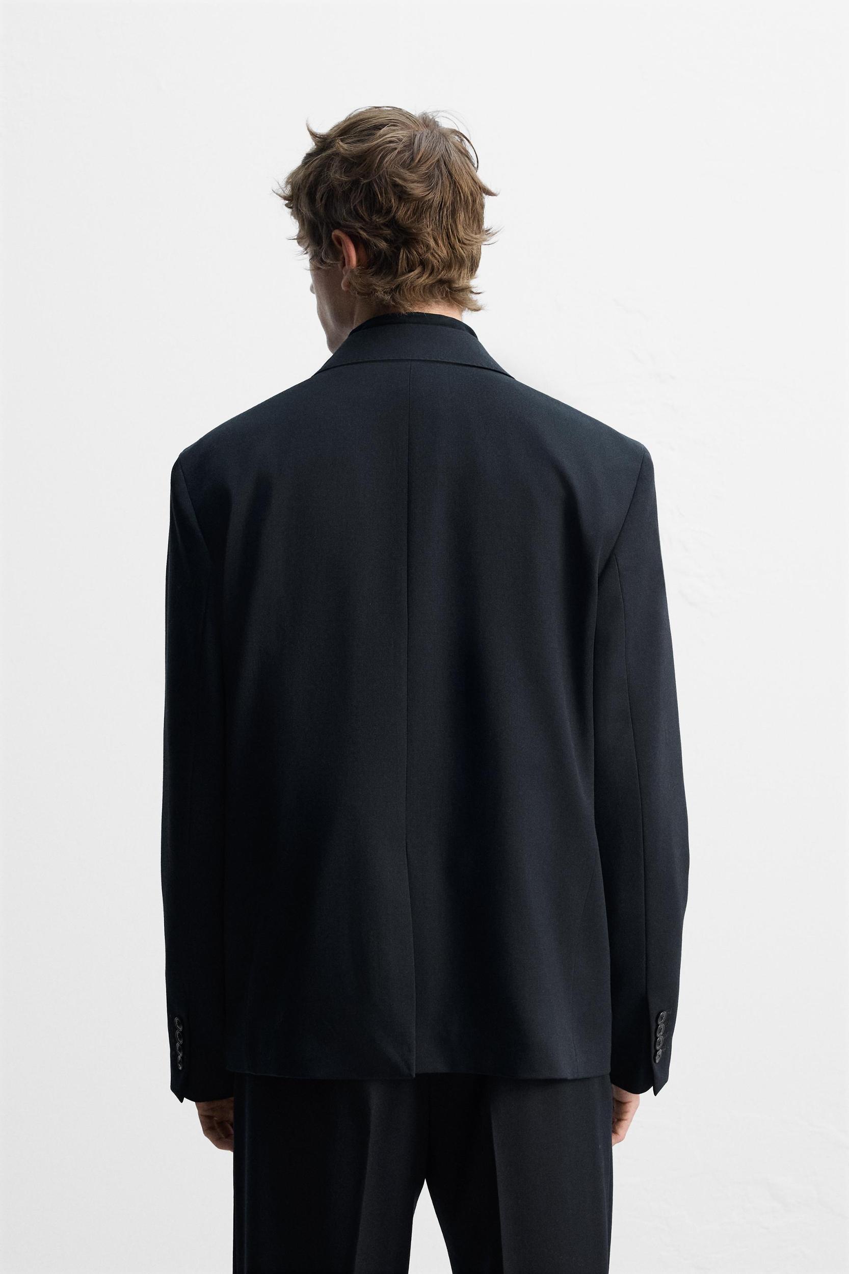 100% WOOL DOUBLE-BREASTED SUIT JACKET Product Image