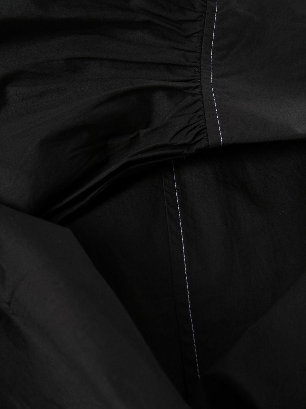 puff-sleeved box-pleat dress Product Image