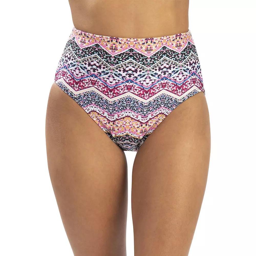 Women's Dolfin Printed High-Waisted Swim Bottoms,  Product Image