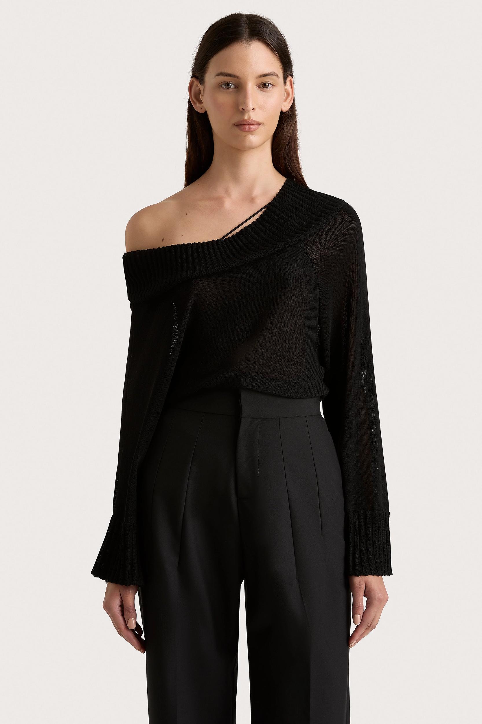 Cecilie Knit Top Black - Final Sale Product Image