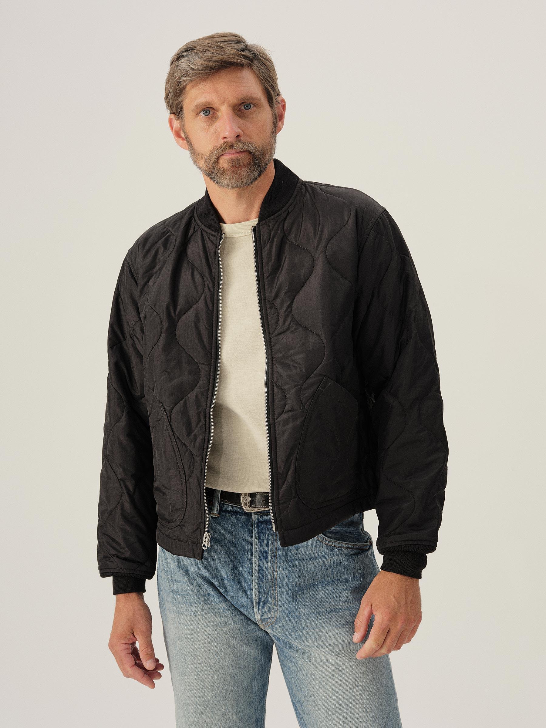 Black Airlight Ripstop Bomber Jacket Product Image