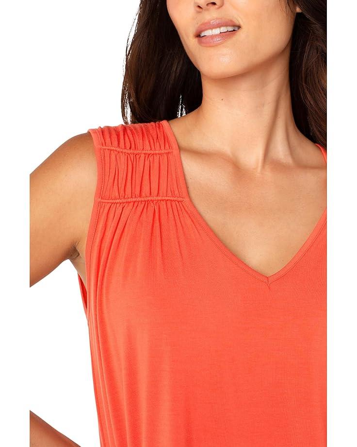 Short Sleeve Square Neck Woven Blouse Product Image