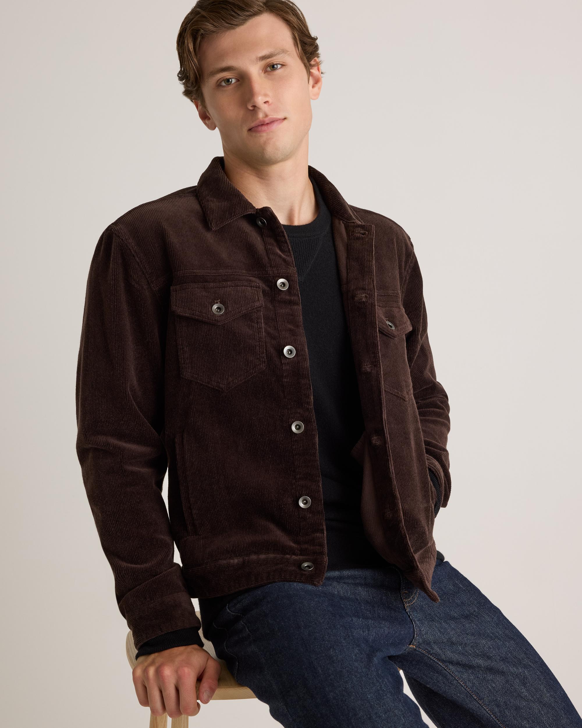 Quince | Men's Organic Stretch Corduroy Trucker Jacket Organic Cotton Product Image
