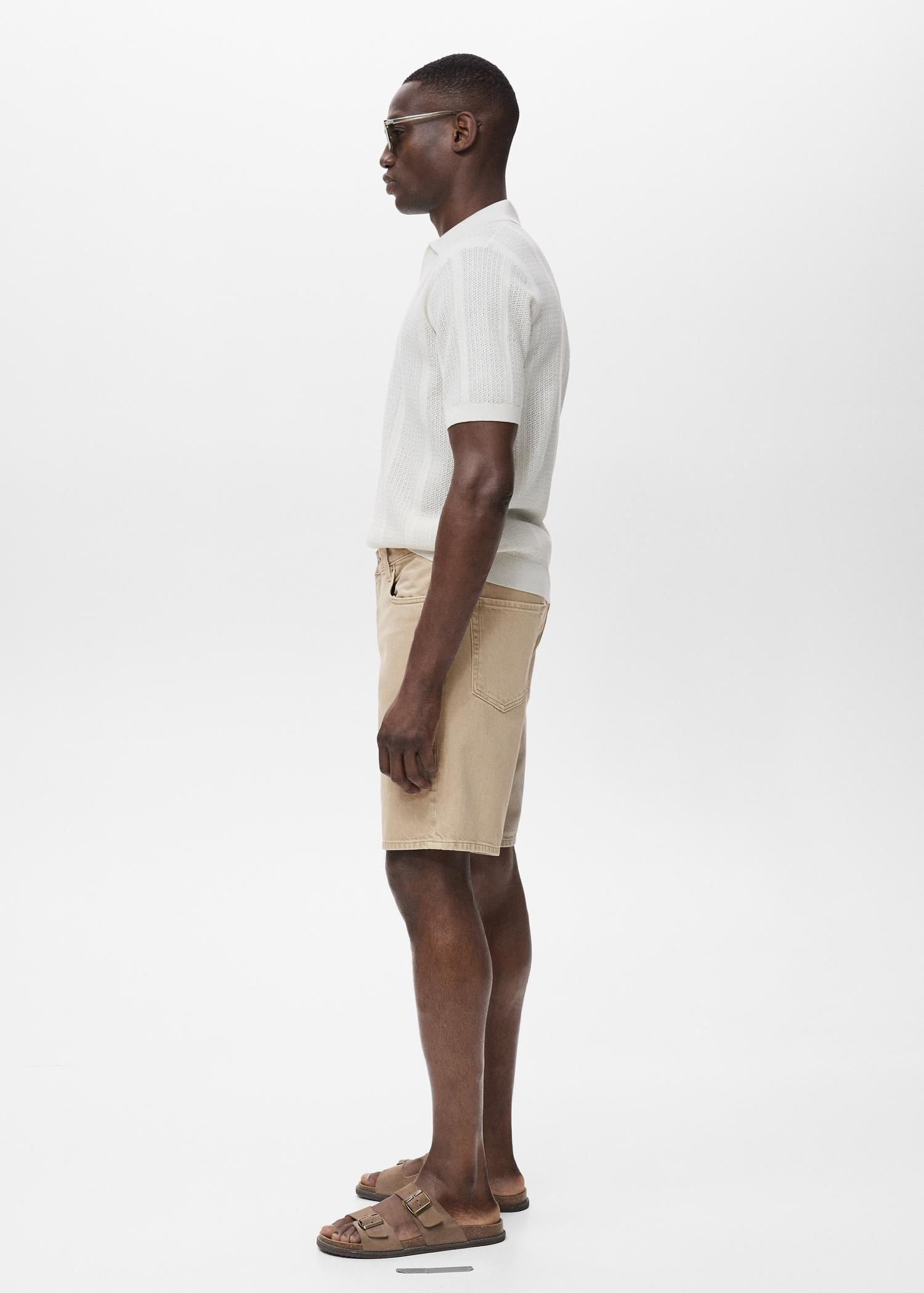 Regular-fit denim shorts - Men | MANGO USA Product Image