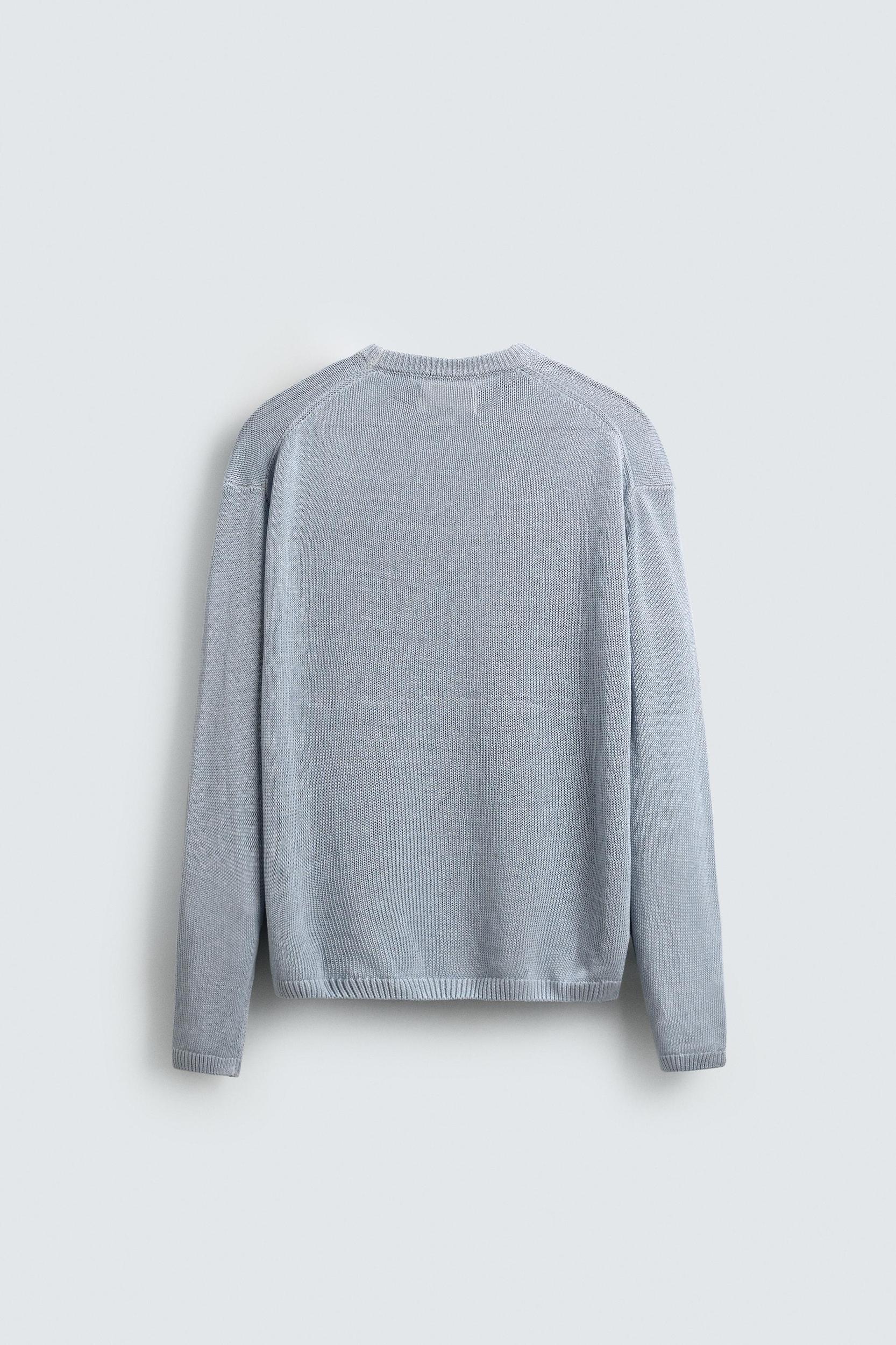REGULAR FIT 100% LINEN JUMPER Product Image