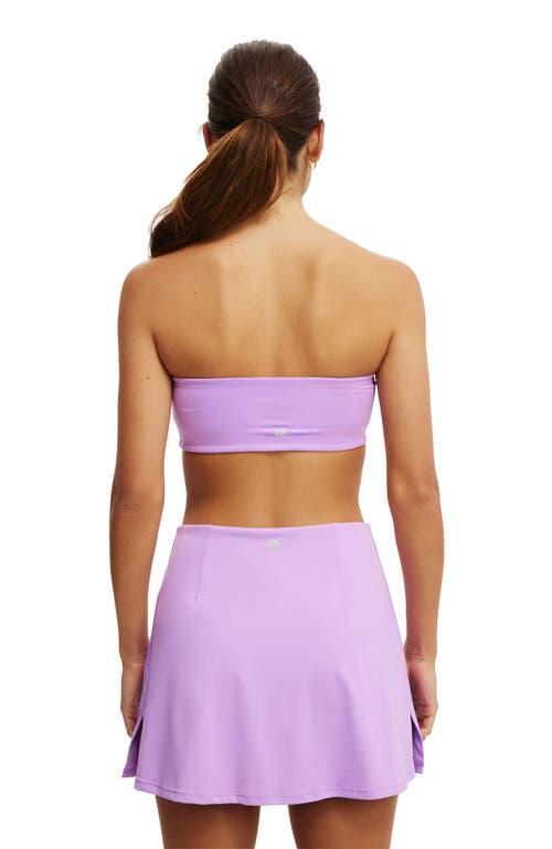 COTTON ON BODY Women's Active Ultra Soft Bandeau Crop in Cyber Grape at Nordstrom, Size Medium Product Image