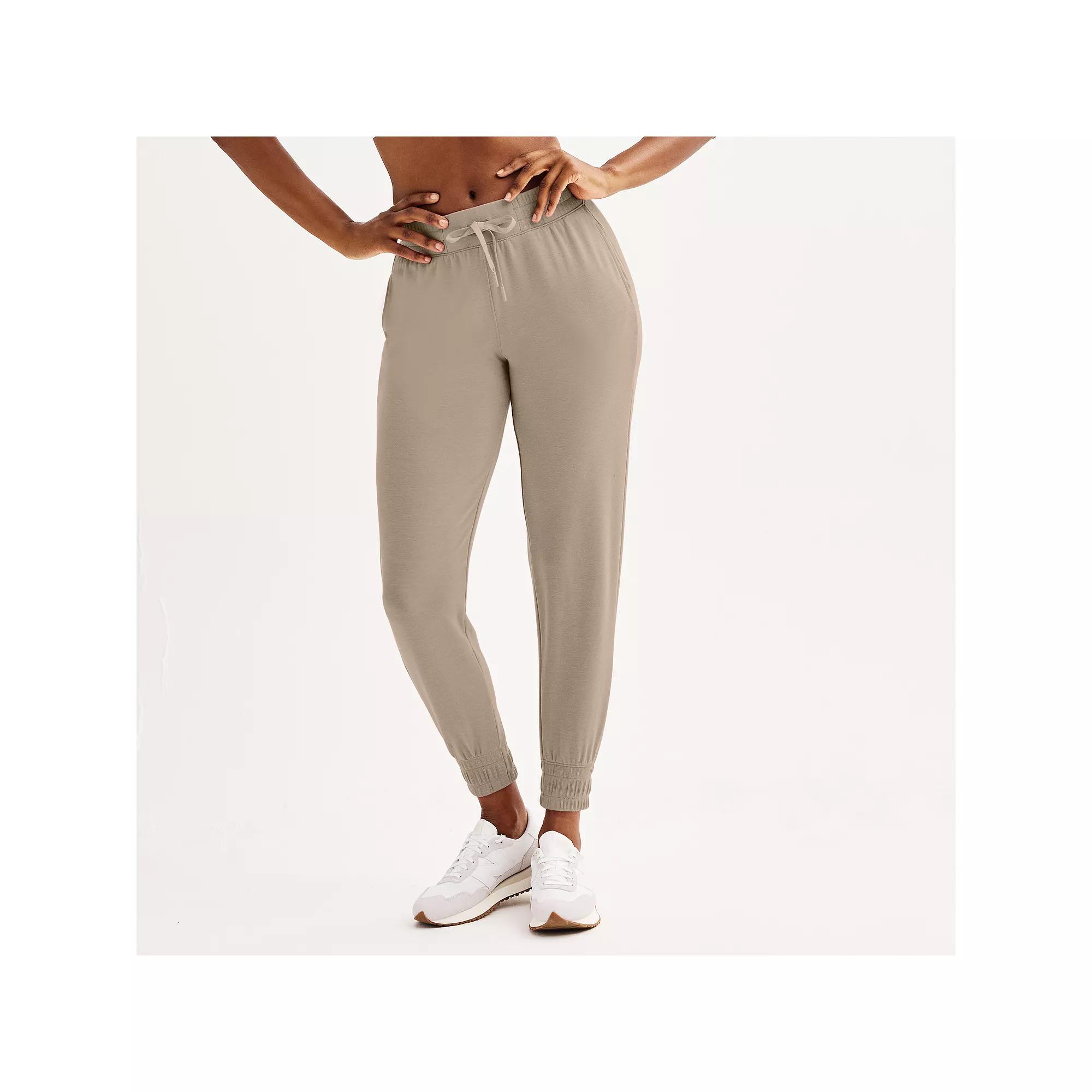 Women's Tek Gear® French Terry Joggers, Size: Large, Kalari Green Product Image