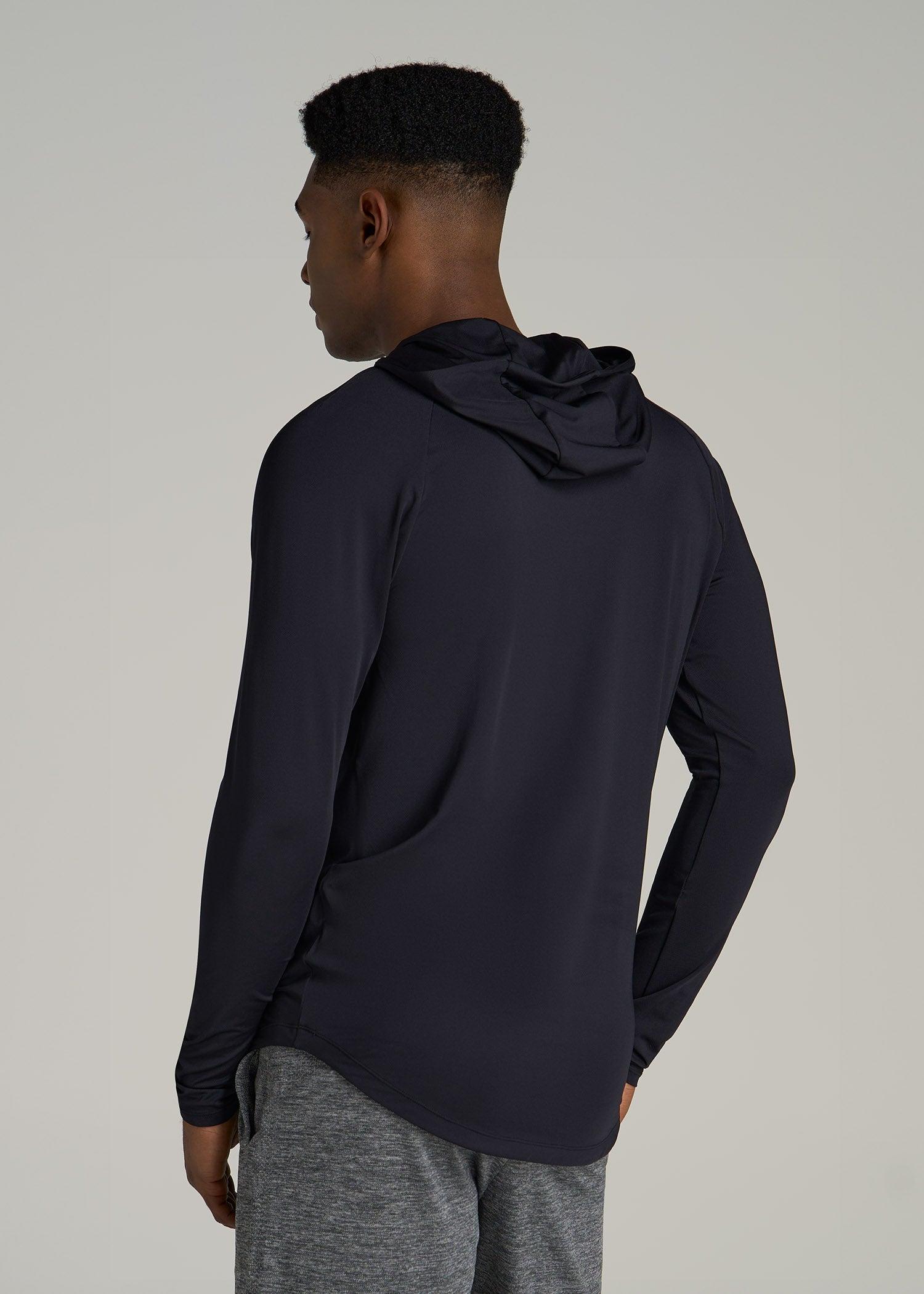 A.T. Performance Training Hoodie for Tall Men in Black Male Product Image