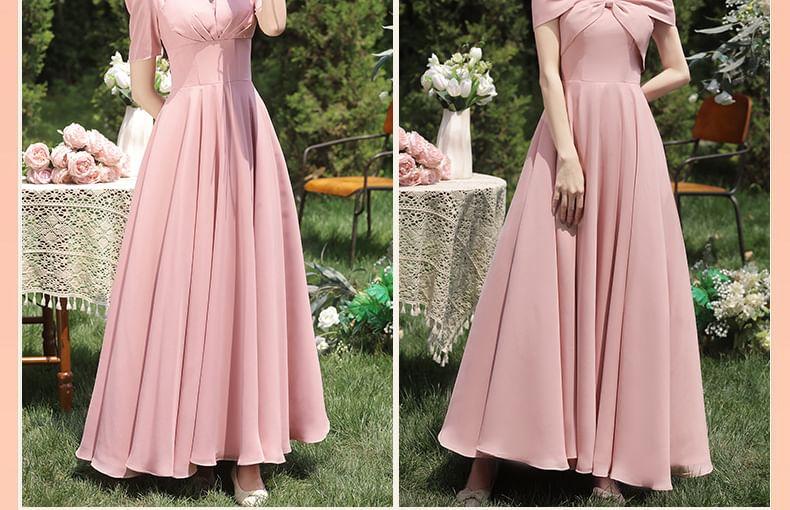 Plain A-Line Bridesmaid Dress Product Image