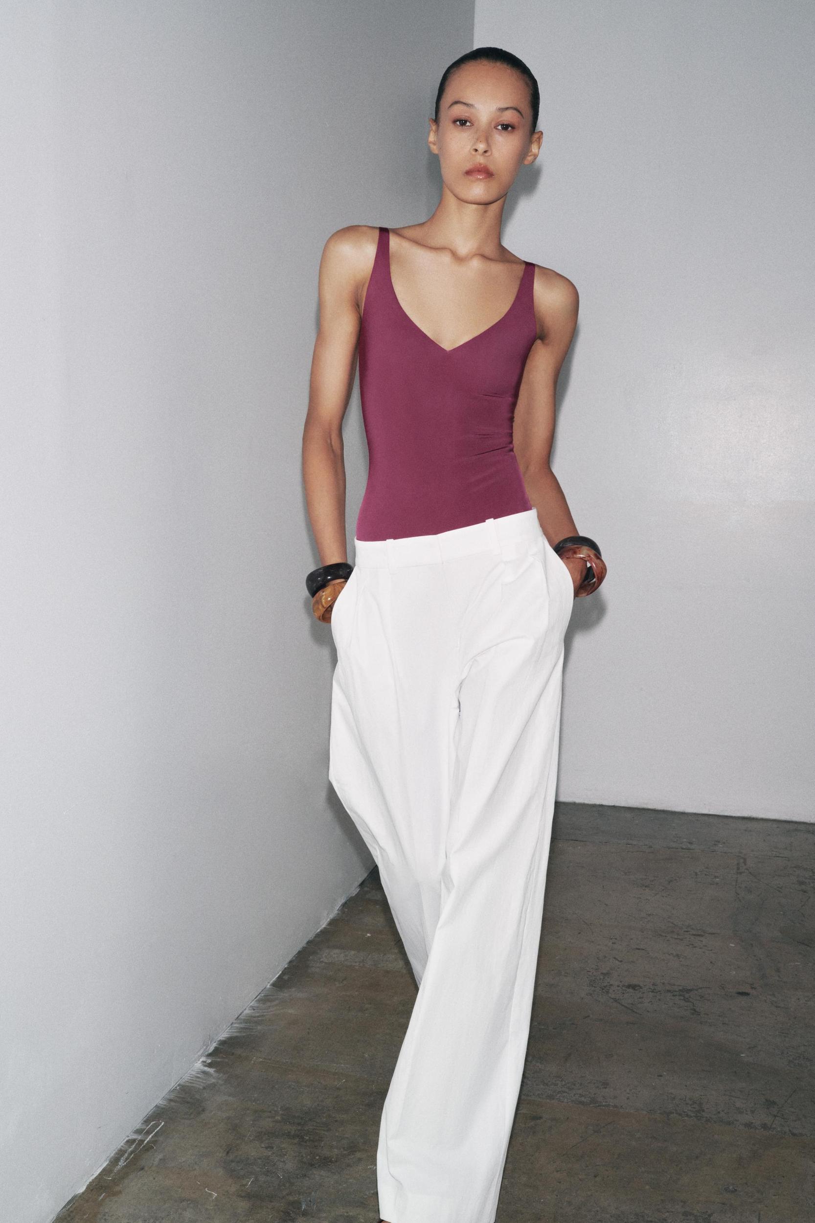 POLYAMIDE STRAPPY BODYSUIT Product Image