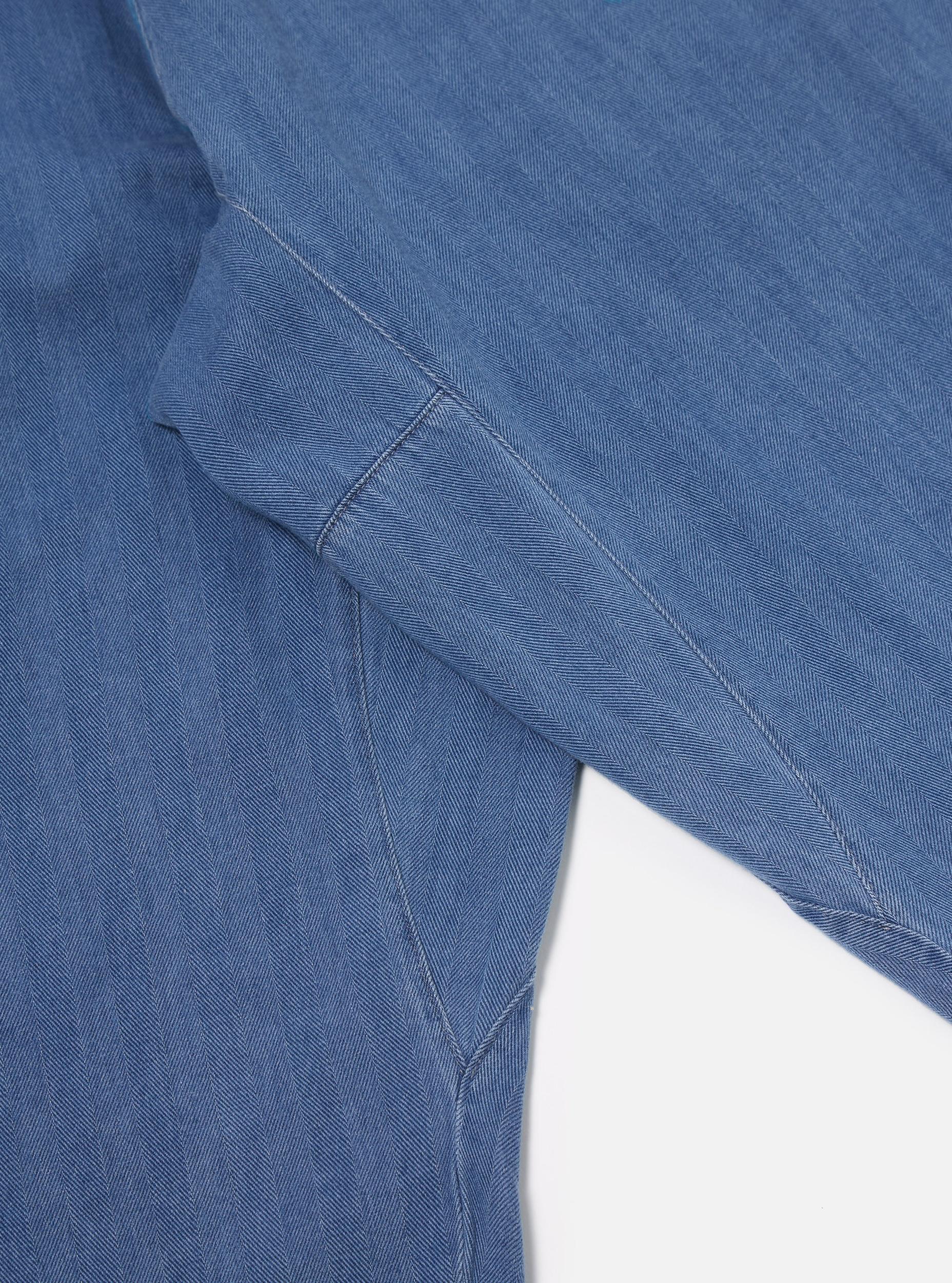 Washed Indigo Herringbone Denim Braga Pant Product Image