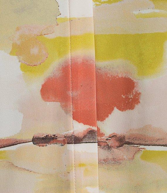 Calvin Klein Printed V-Neck Sleeveless Cami Top Product Image