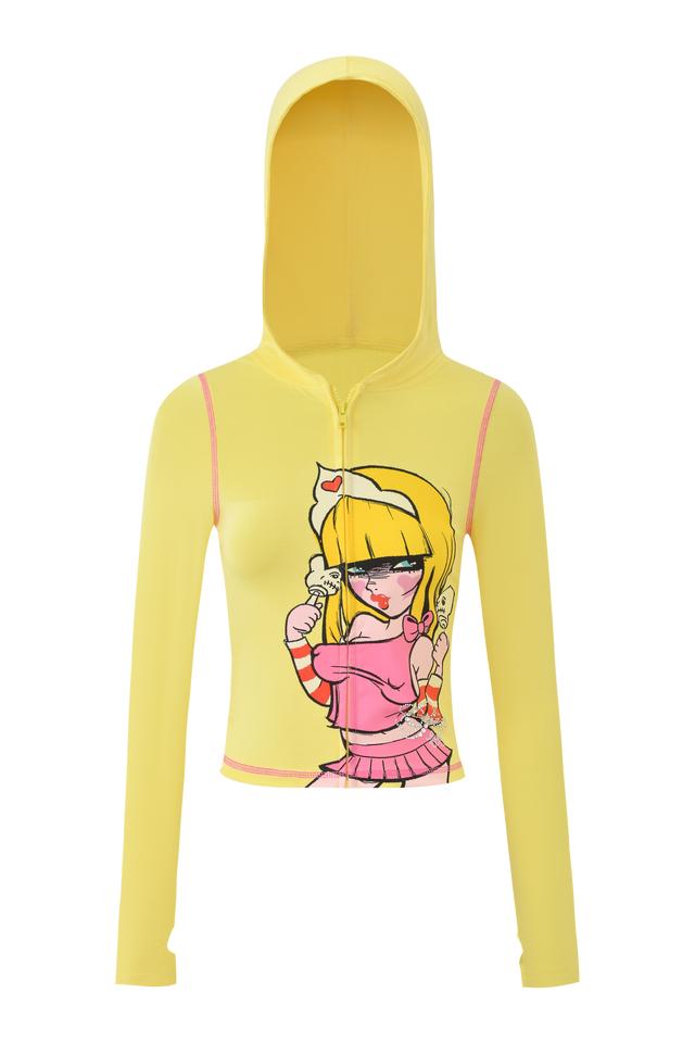 FAFI BLARE HOODIE - YELLOW Product Image