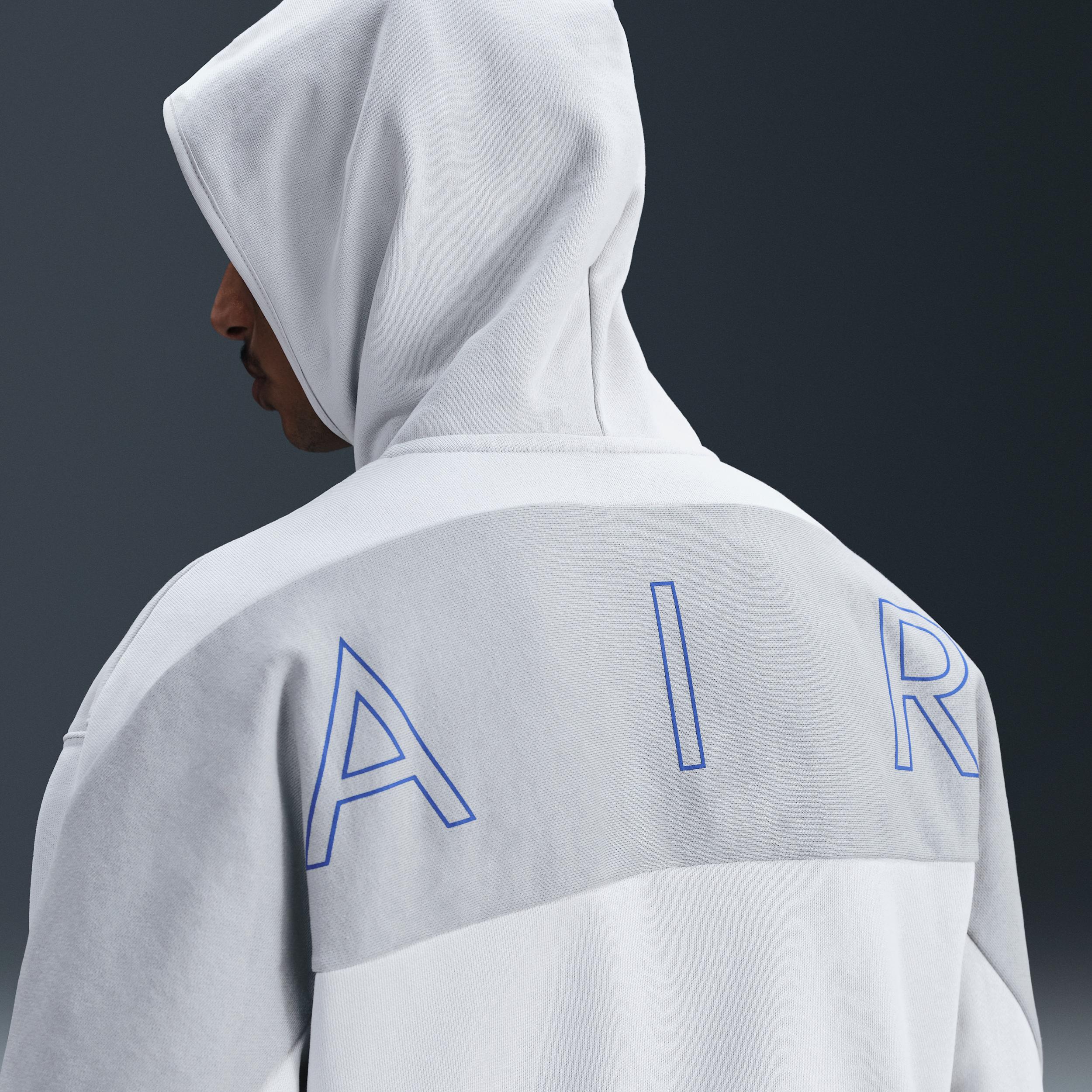 Nike Mens Nike Air Fleece Full Zip Hoodie BB - Mens Photon Dust/Light Smoke Grey Product Image