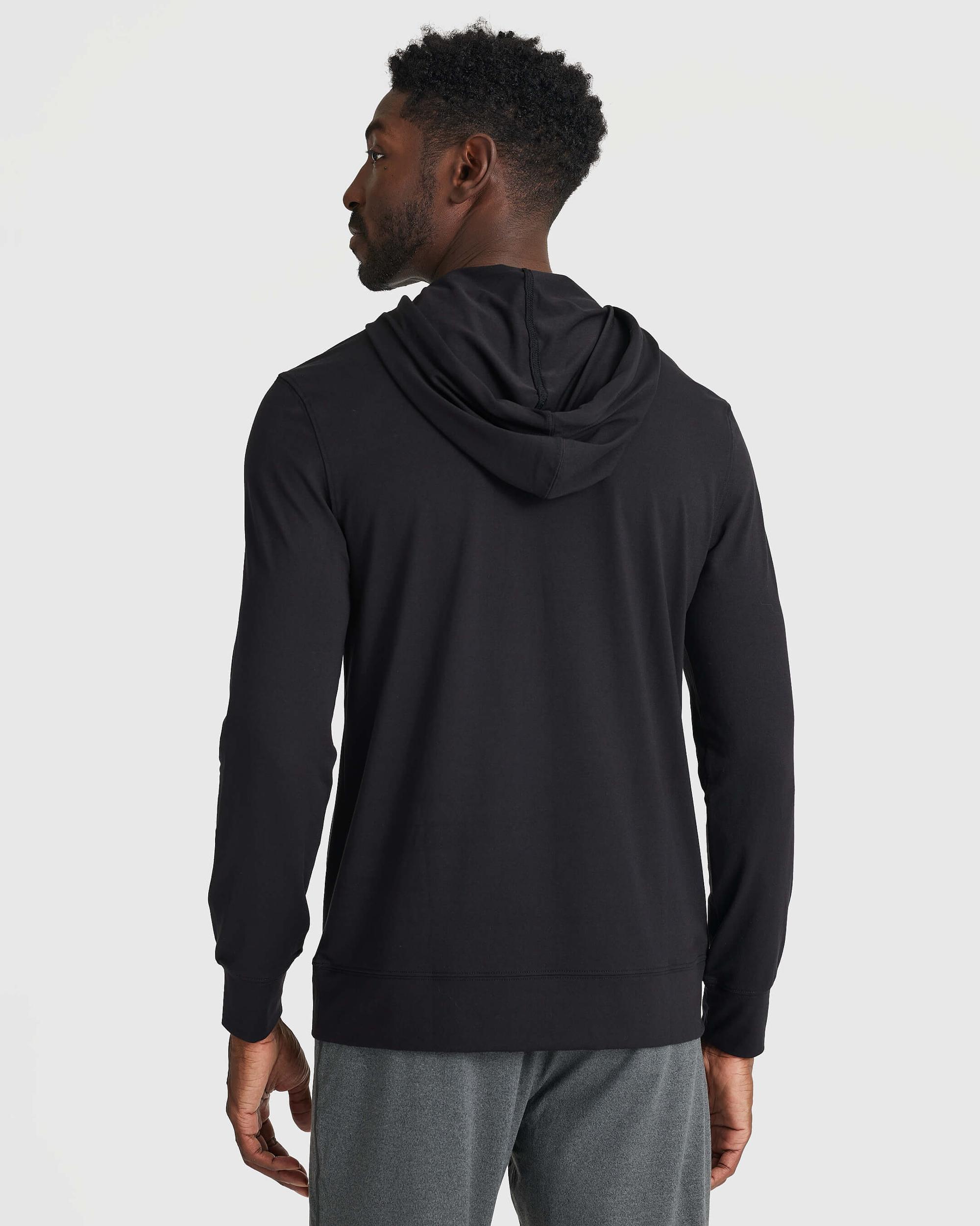 Black Active Comfort Pullover Hoodie Product Image