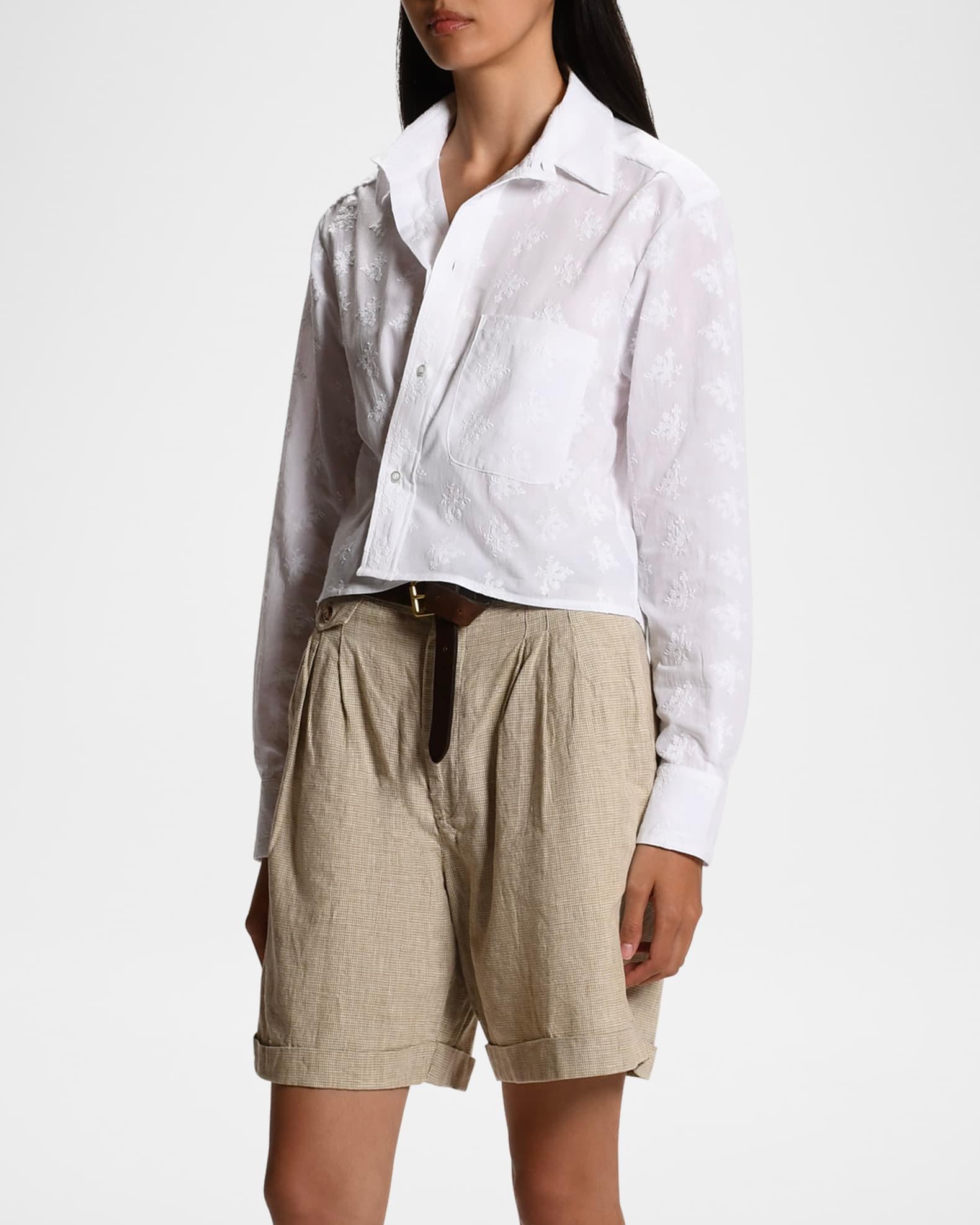 The Shorty Floral-Embroidered Shirt Product Image