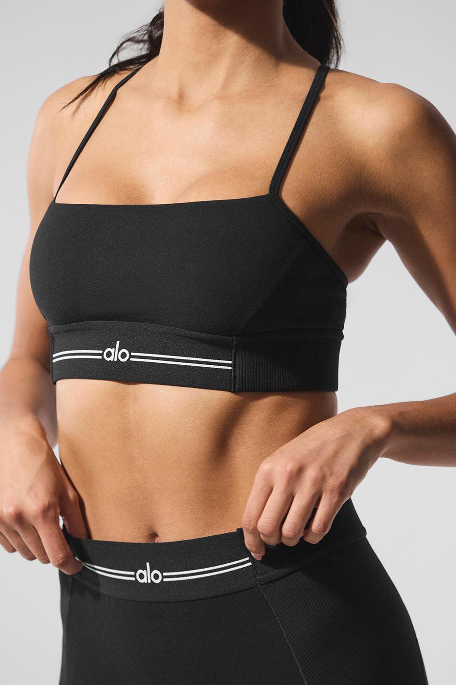 Alosoft High-Waist 7/8 Relay Legging - Black/White Product Image