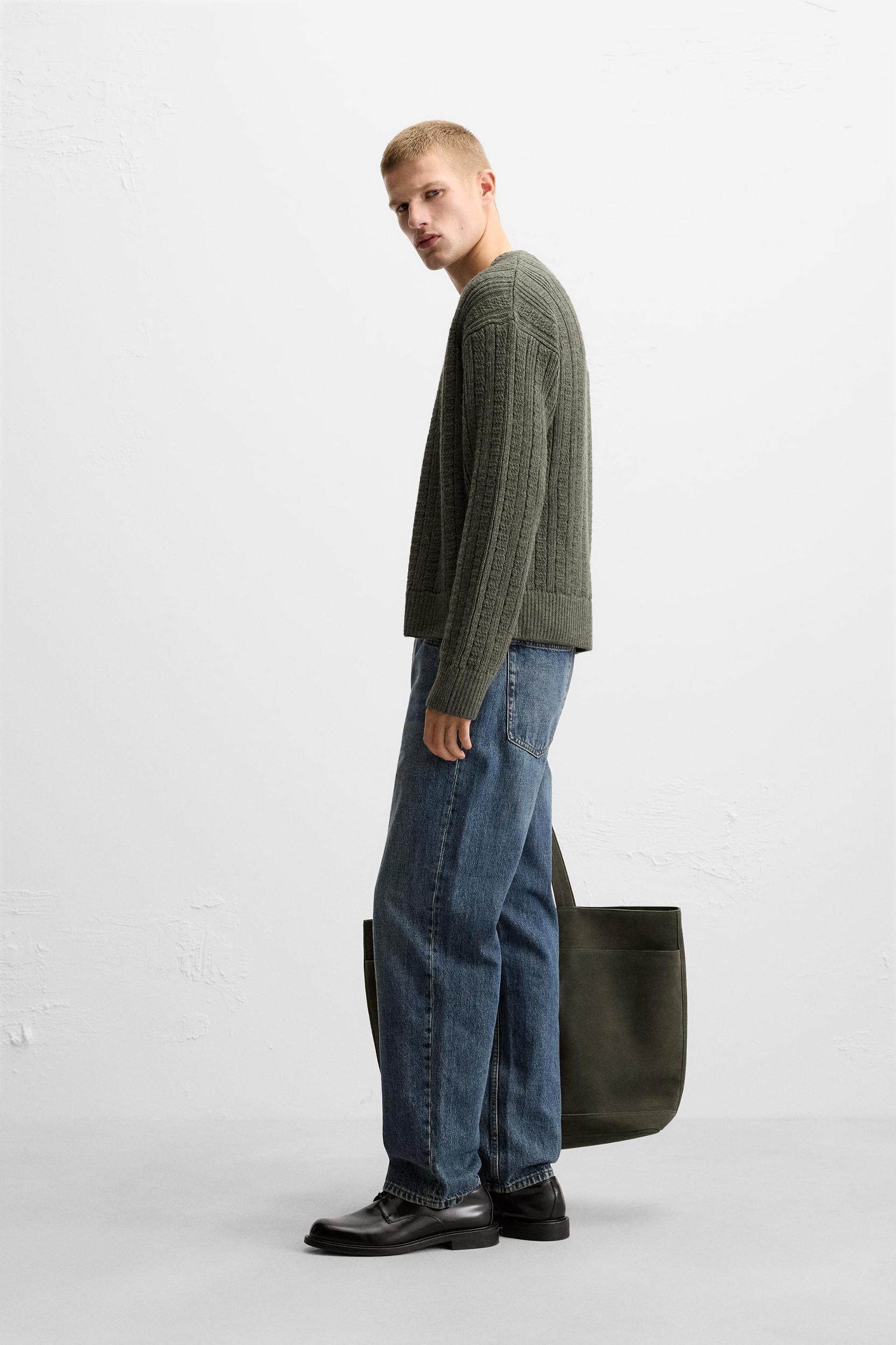 TEXTURED WEAVE WOVEN CARDIGAN Product Image