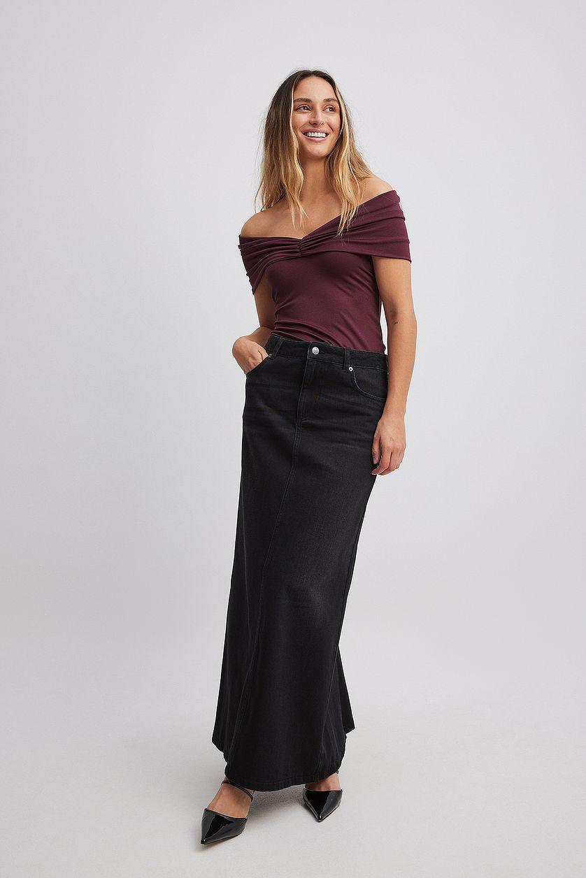 Back Detail Maxi Skirt Product Image