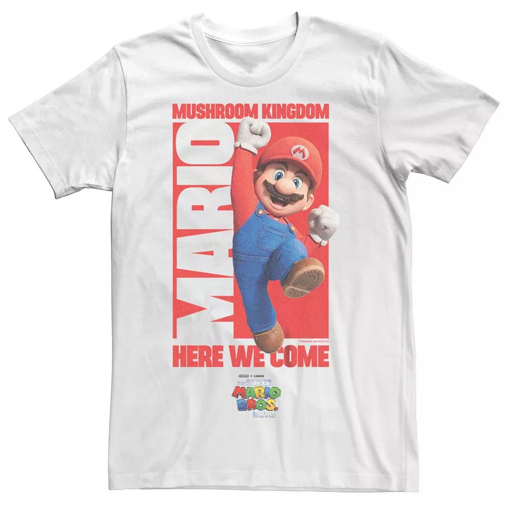 Big & Tall The Super Mario Bros. Movie Jumpman Mushroom Kingdom Here We Come Graphic Tee, Men's,  Product Image
