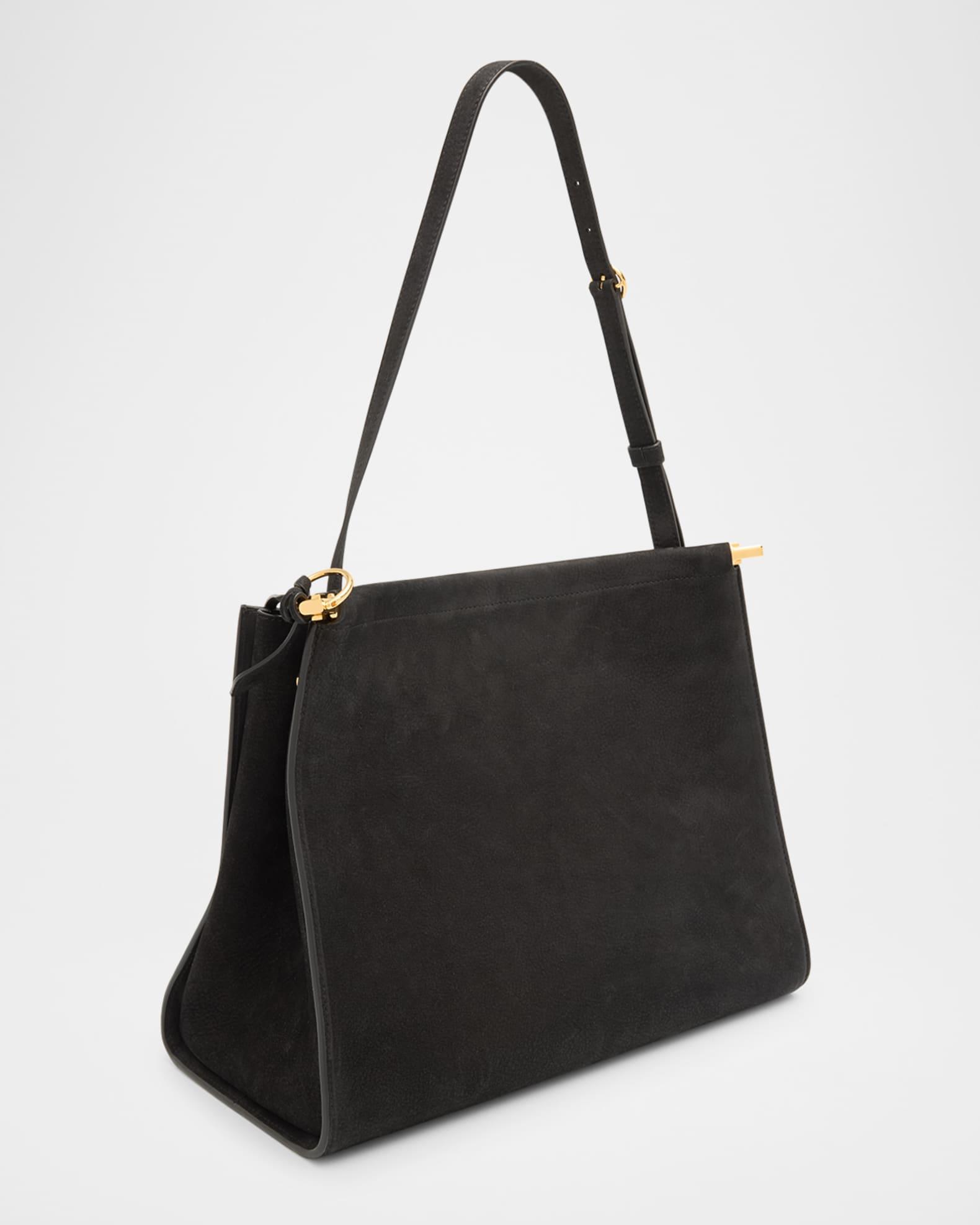 Le Click Medium Square Tote Bag in Nubuck Leather Product Image