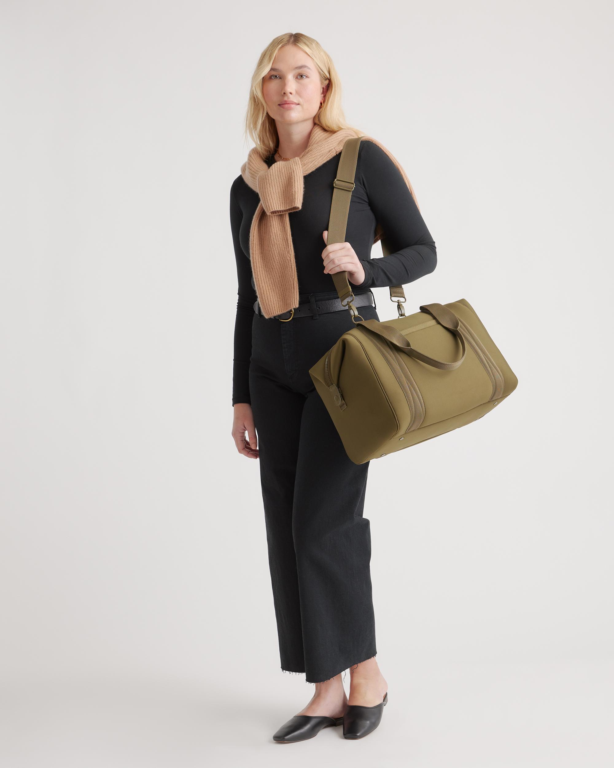 Quince | Women's All-Day Neoprene Duffle Bag in Olive, Recycled Polyester Product Image