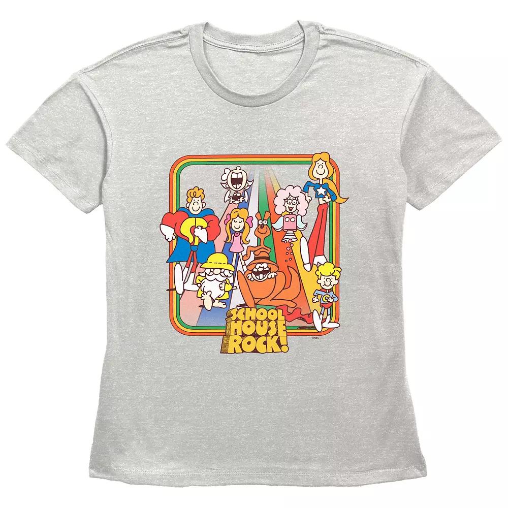 Disney's Schoolhouse Rock! Rainbow Road Walk Women's Graphic Tee,  Product Image