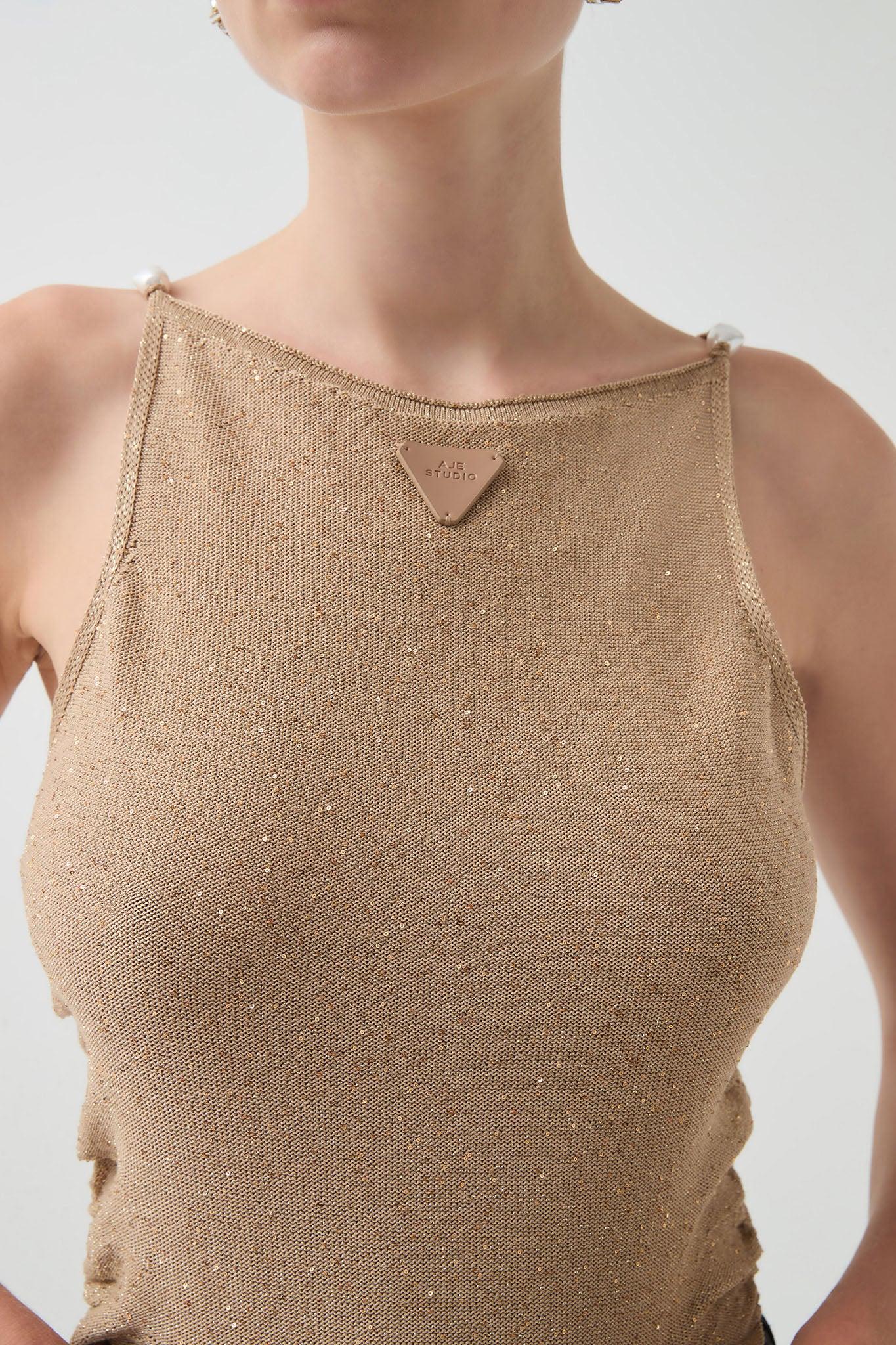 Ariel Sequin Knit Top Product Image