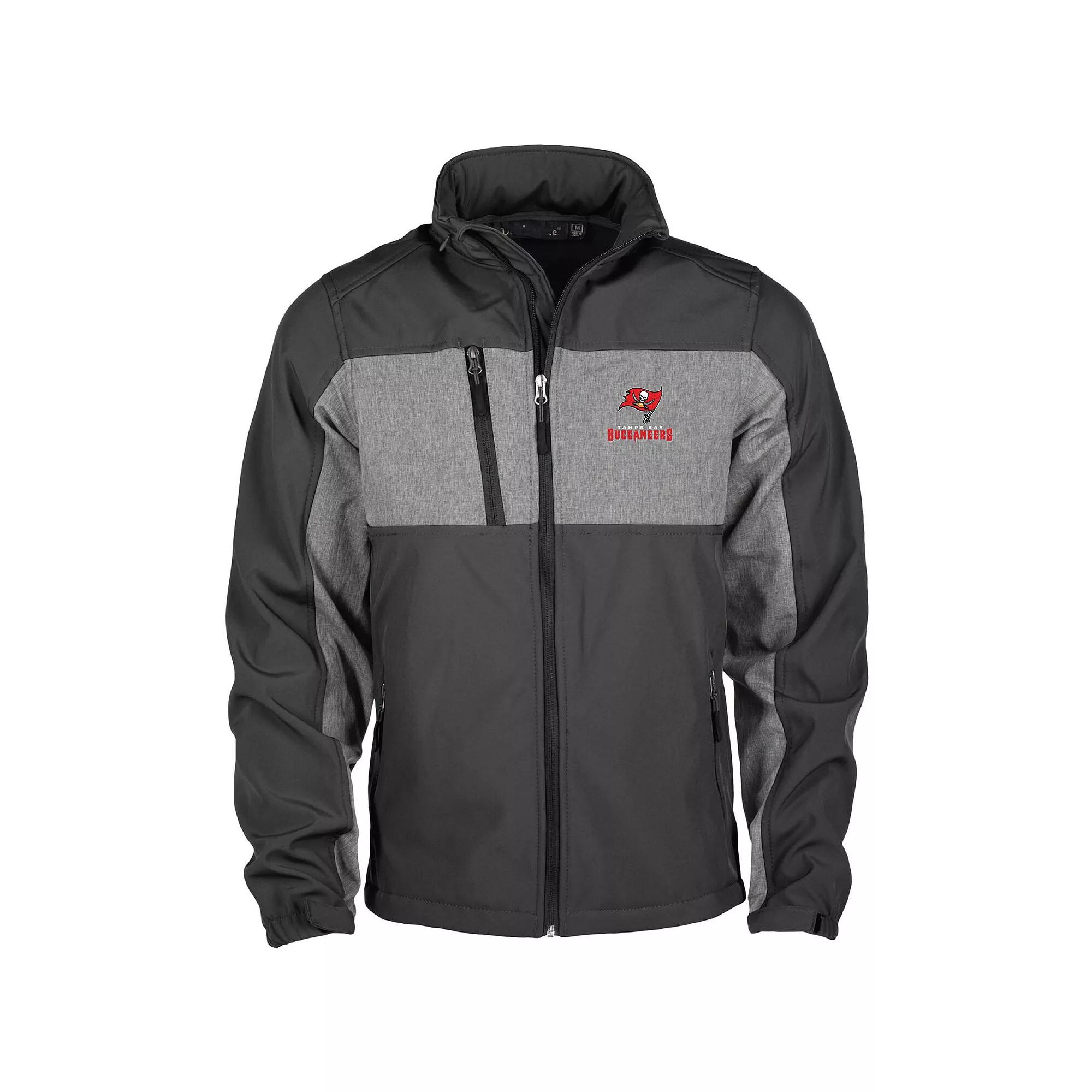 Men's Dunbrooke Black Atlanta Falcons Circle Zephyr Softshell Full-Zip Jacket, Size: Small Product Image