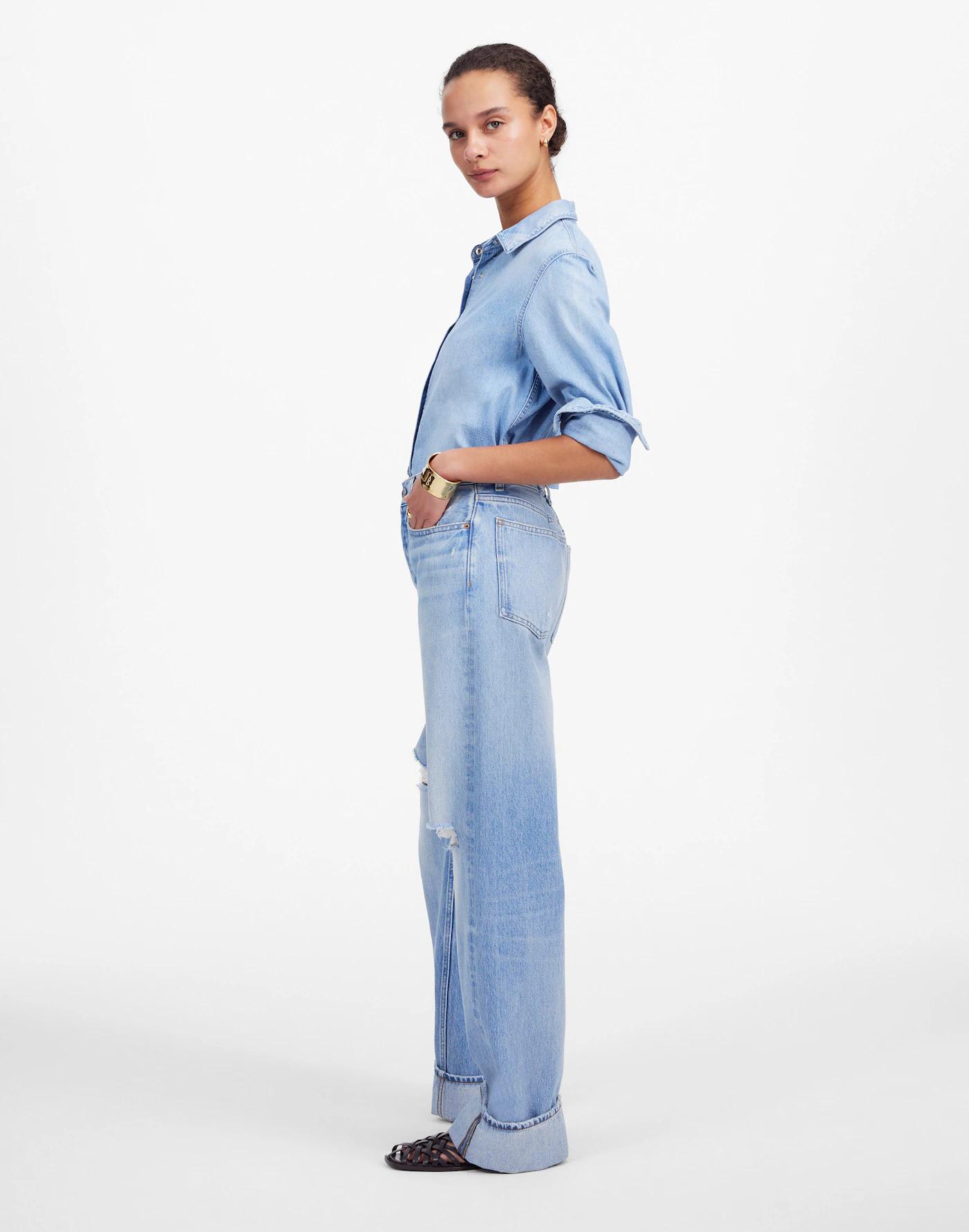 Petite Low-Slung Baggy Jeans Product Image