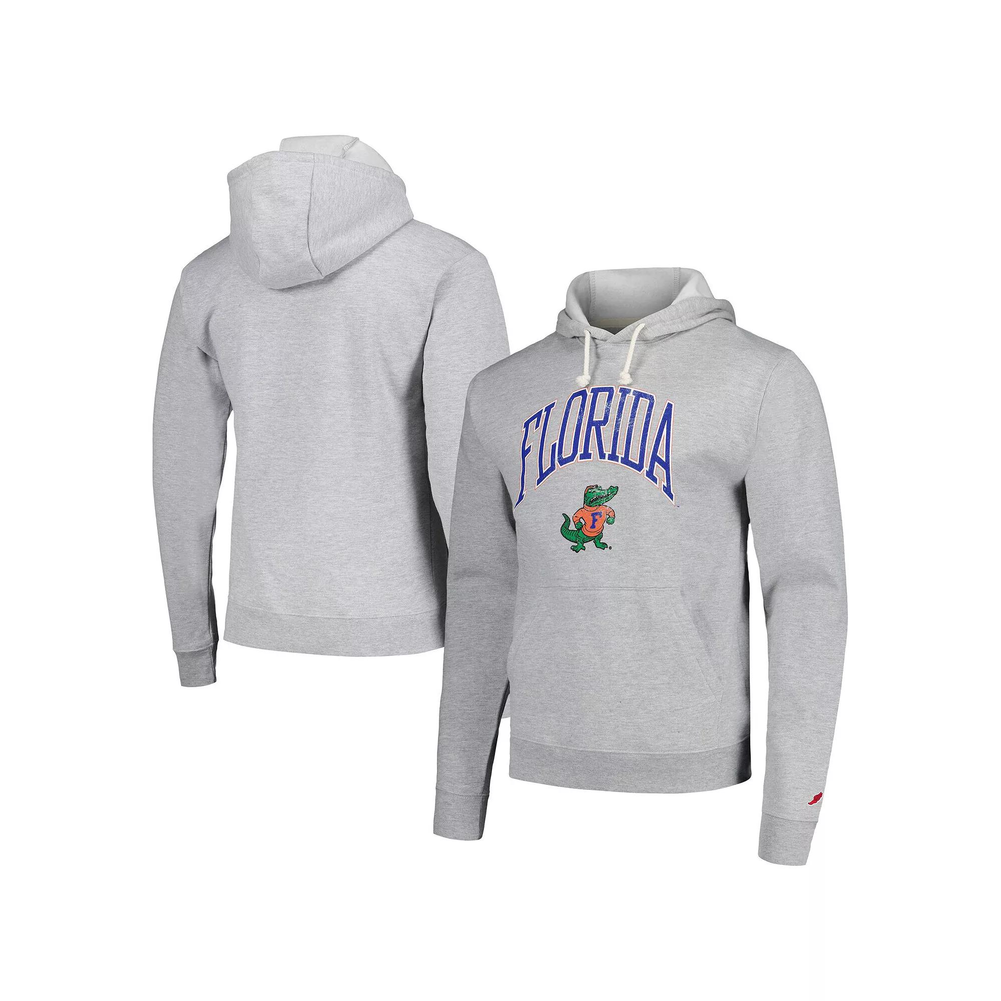 Men's League Collegiate Wear Heather Gray Florida Gators Tall Arch Essential Pullover Hoodie,  Product Image