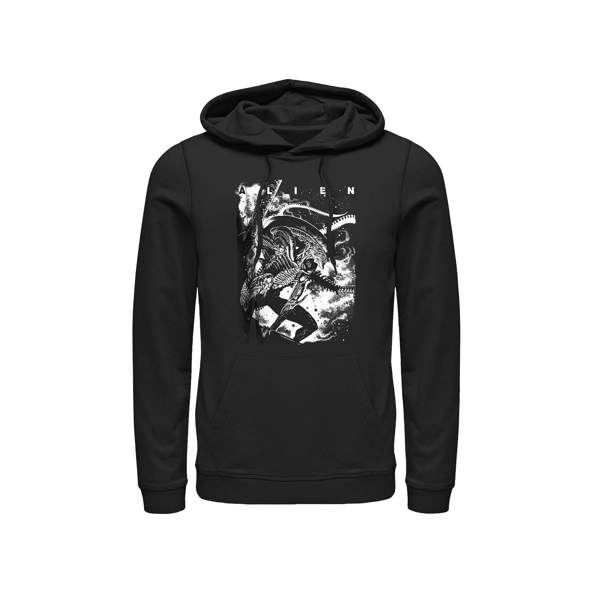 Men's Aliens Xenomorph Ready To Attack Graphic Hoodie, Size: Small, Black Product Image