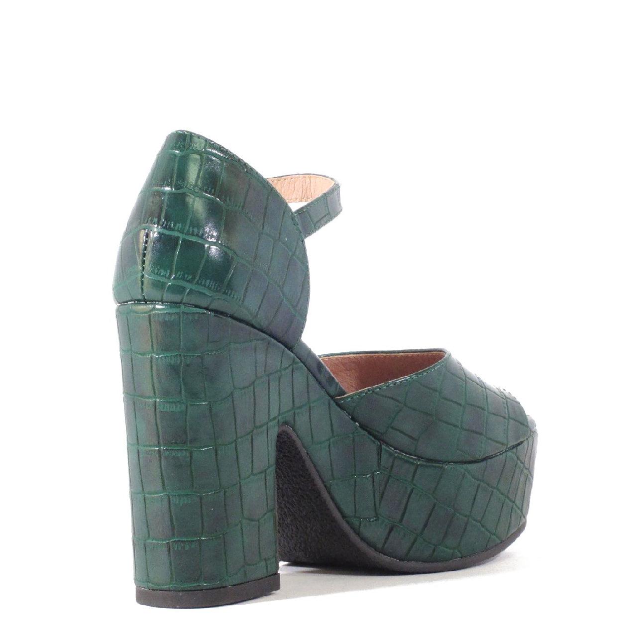 Quill Croco Platform Heels Product Image