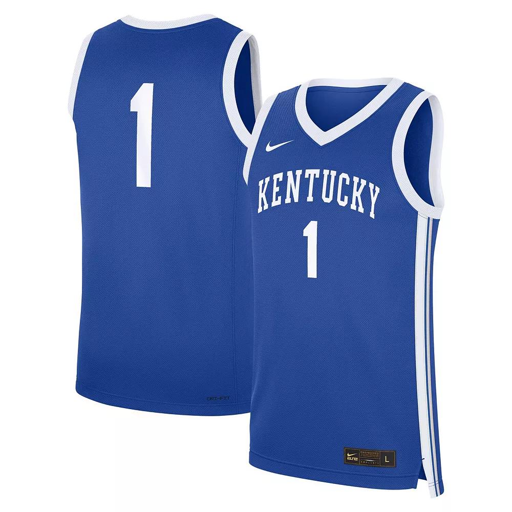 Men's Nike #1 Royal Kentucky Wildcats Road Replica Jersey,  Product Image