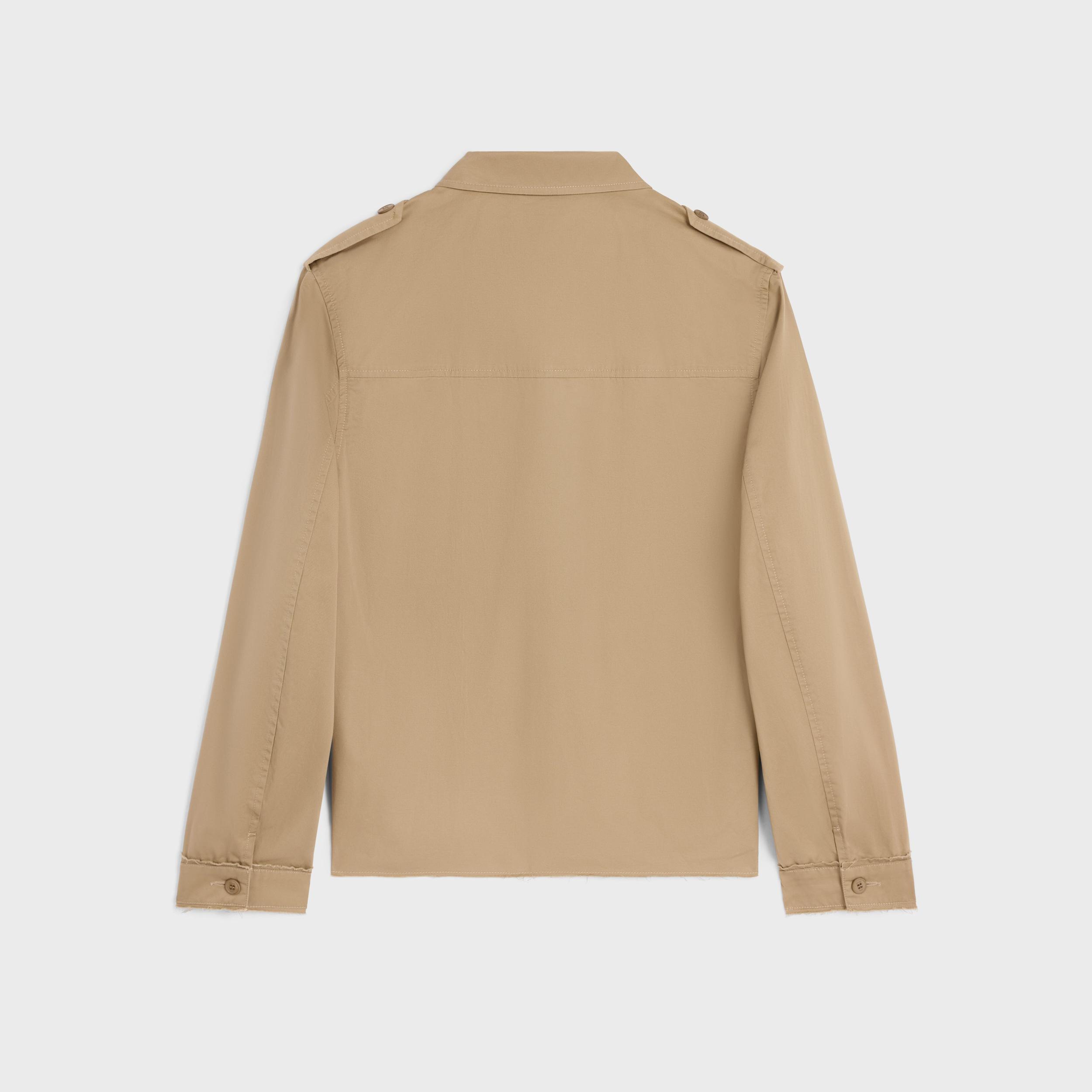 saharienne jacket in cotton linen Product Image