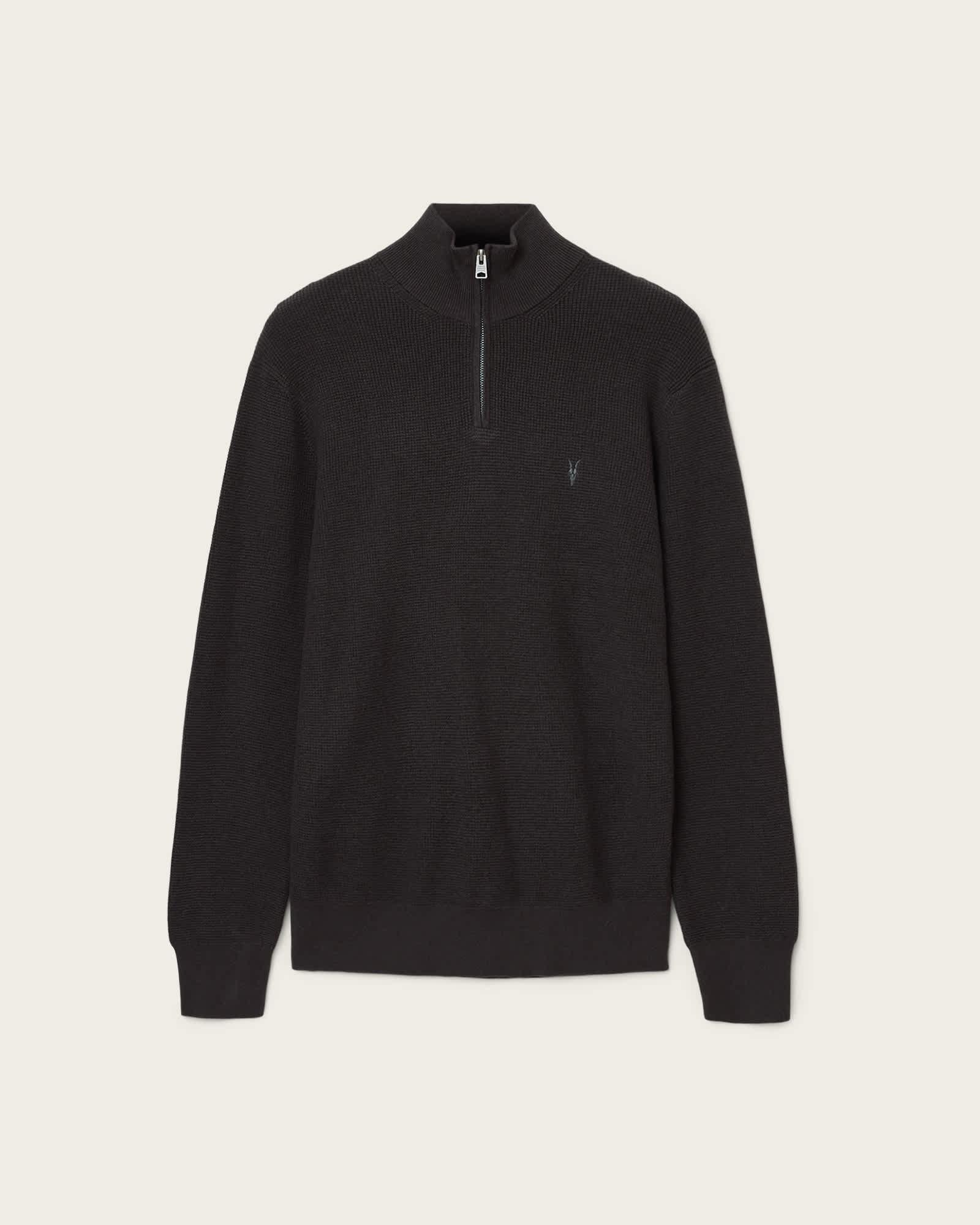 Aspen Funnel Neck Sweater ESPRESSO BROWN | ALLSAINTS US Product Image