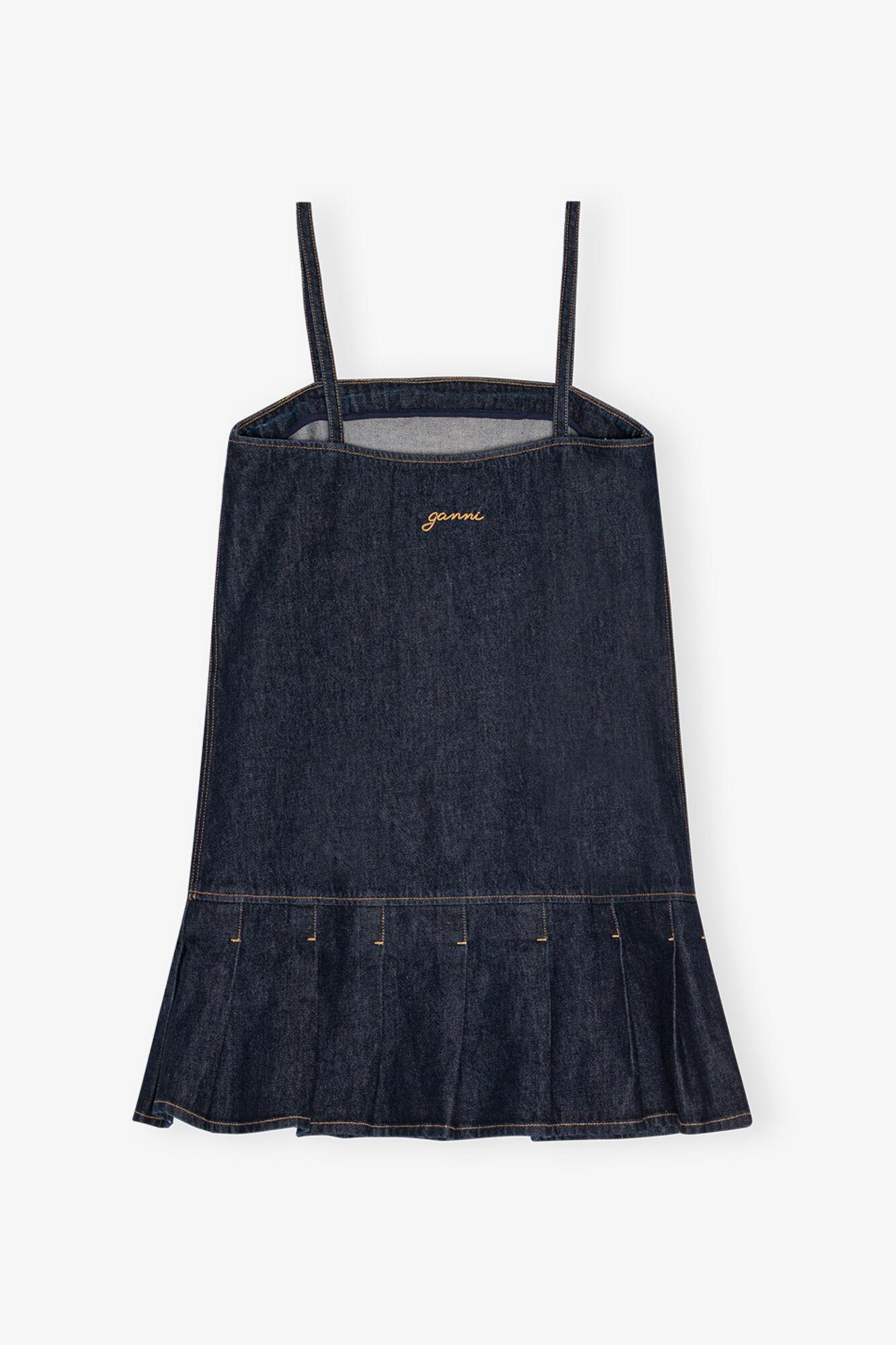 Denim Strap Mini Dress Product Image