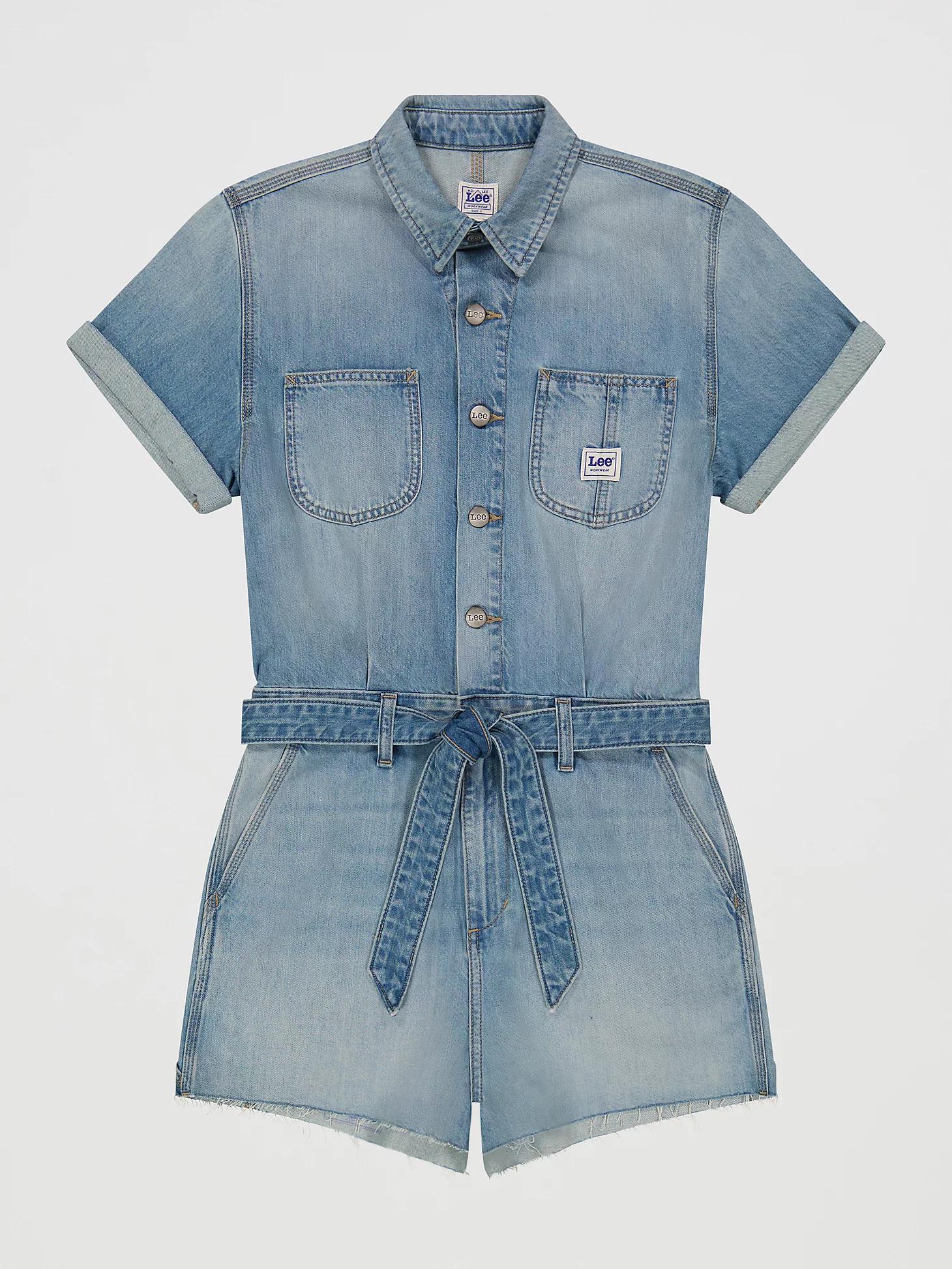Women's Belted Denim Chore Short All | Women's Union-Alls & Overalls | Lee® Product Image