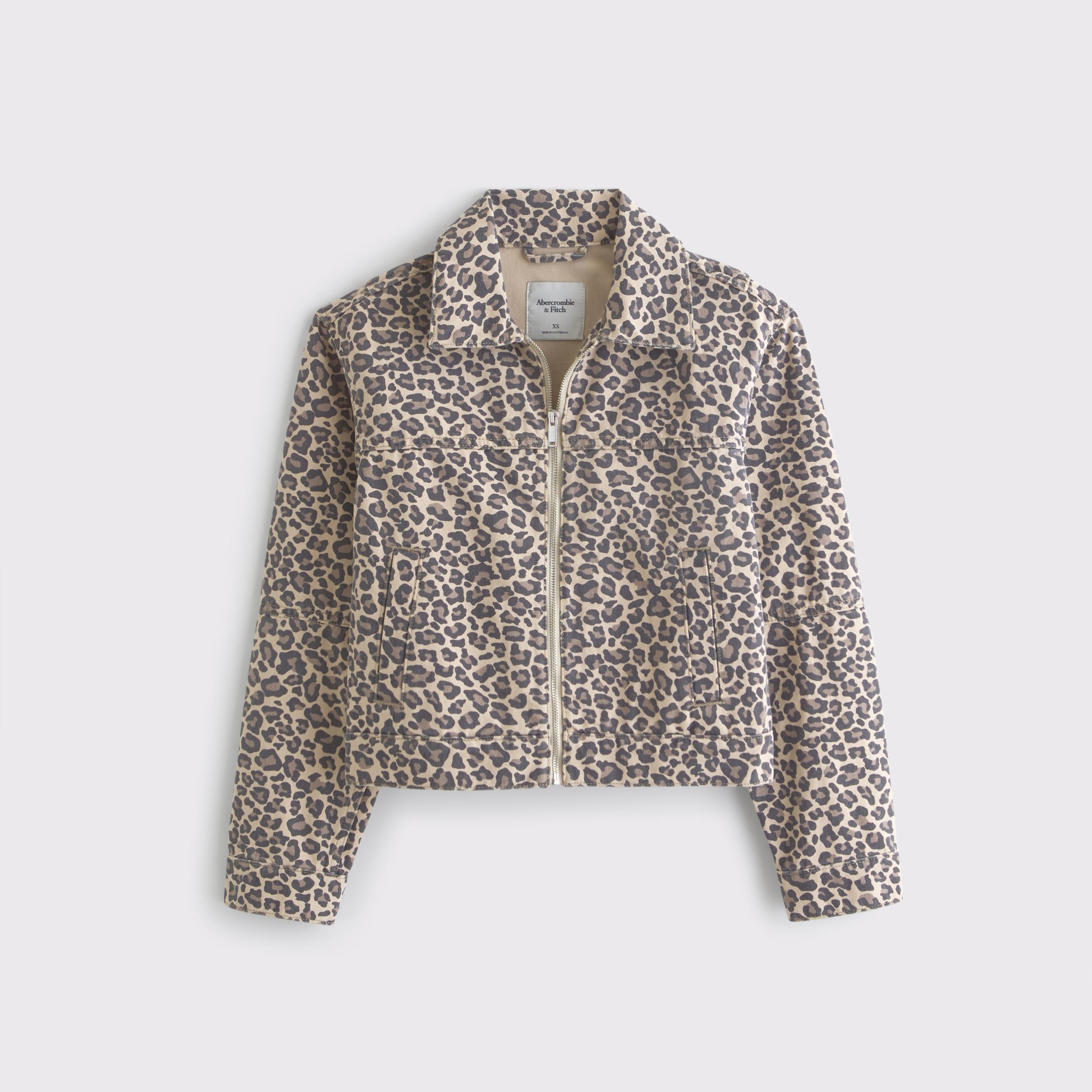 Denim Zip-Up Jacket Product Image