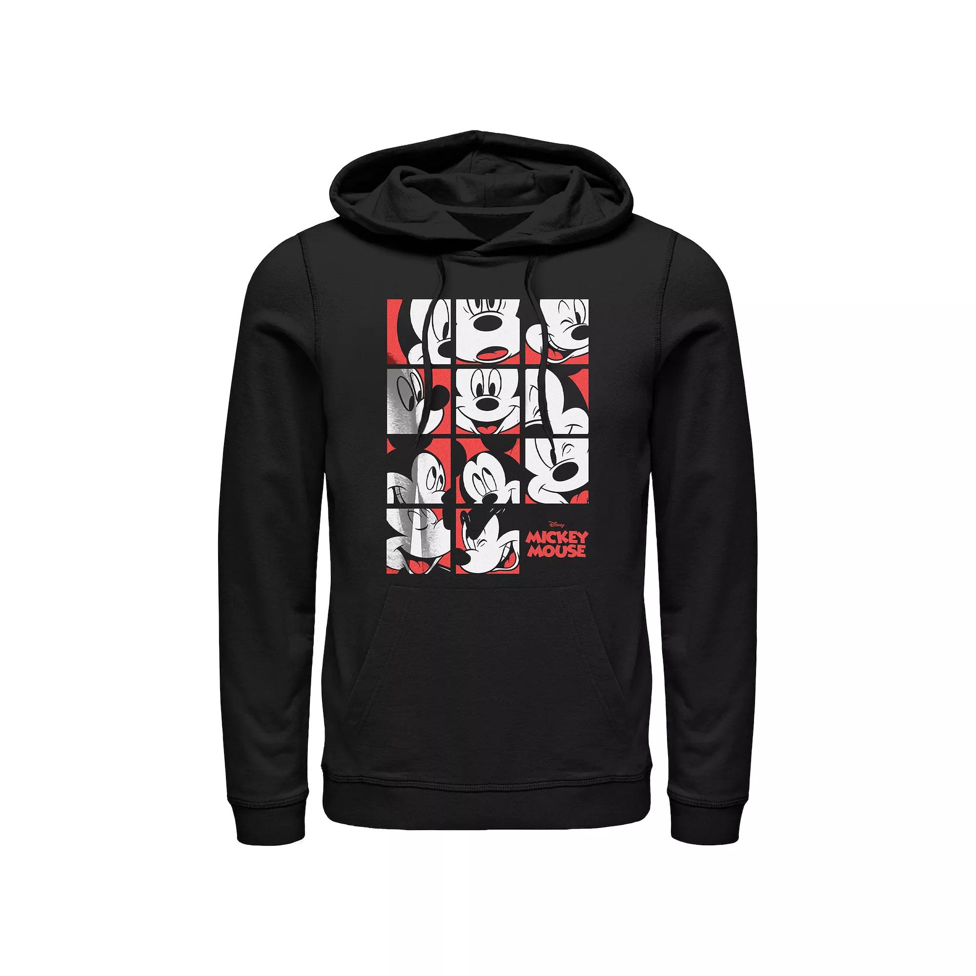Men's Mickey Mouse Expressions Grid Graphic Hoodie,  Product Image