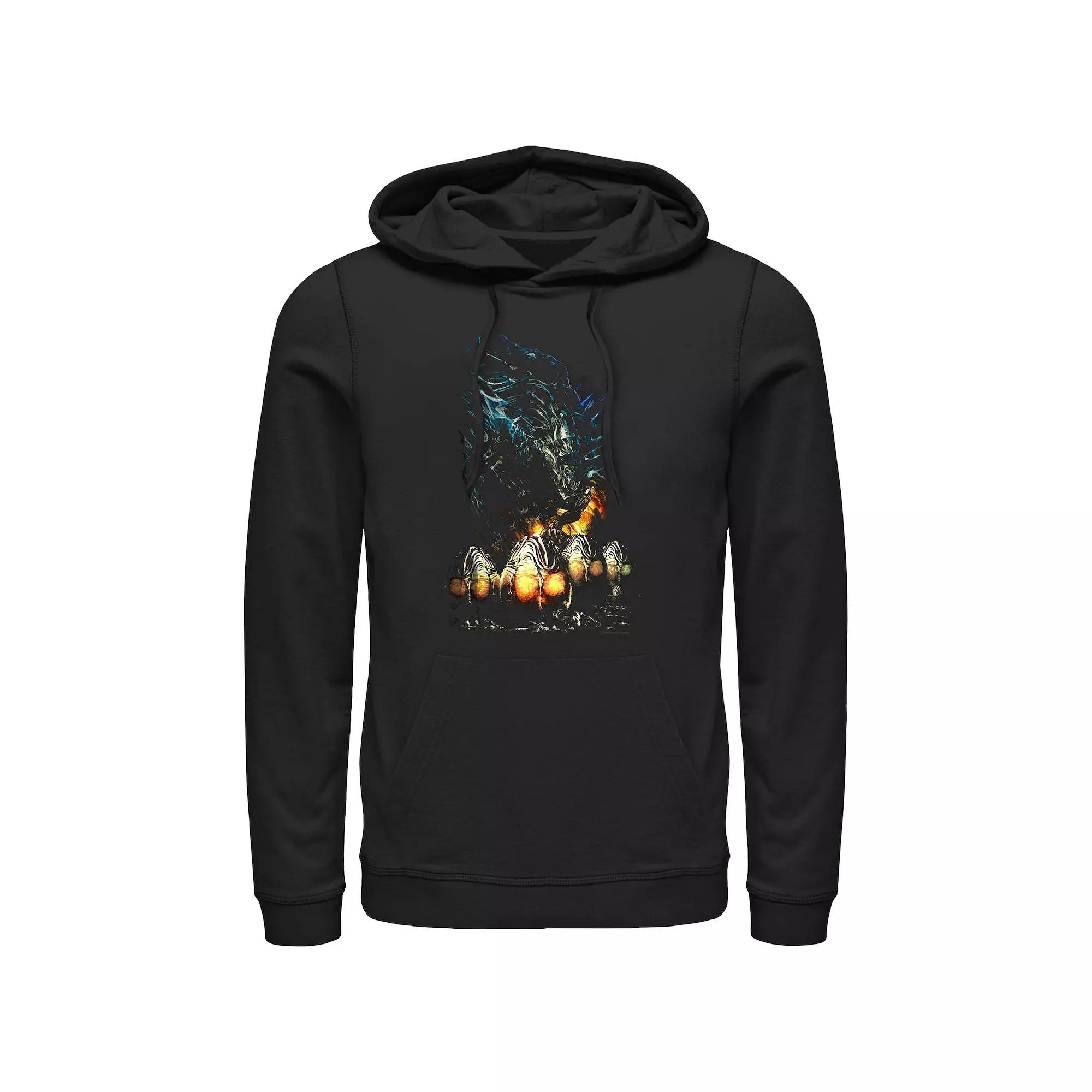 Men's Aliens Xenomorph With Eggs Graphic Hoodie,  Product Image