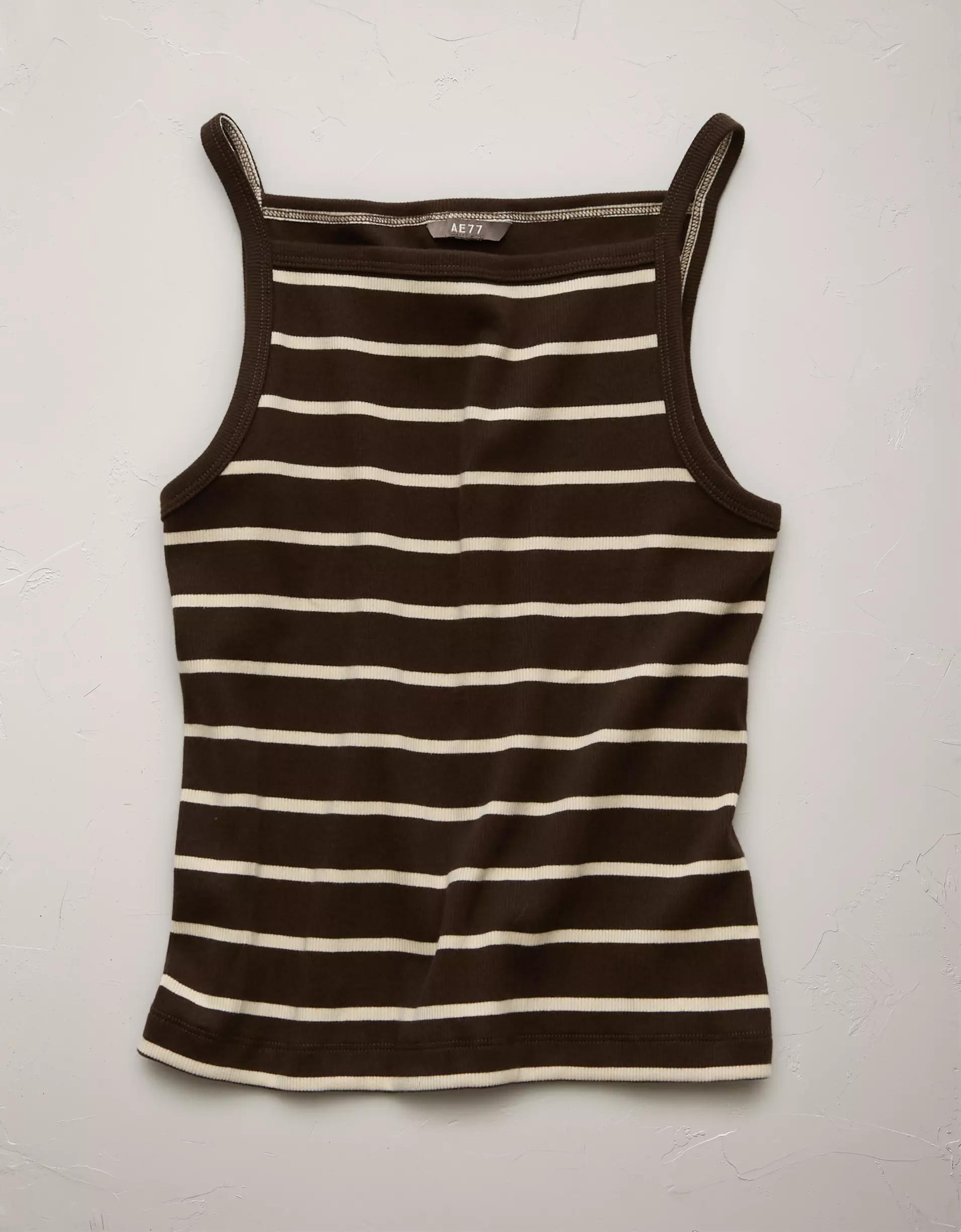 AE77 Premium Straight Neck Tank Top Product Image