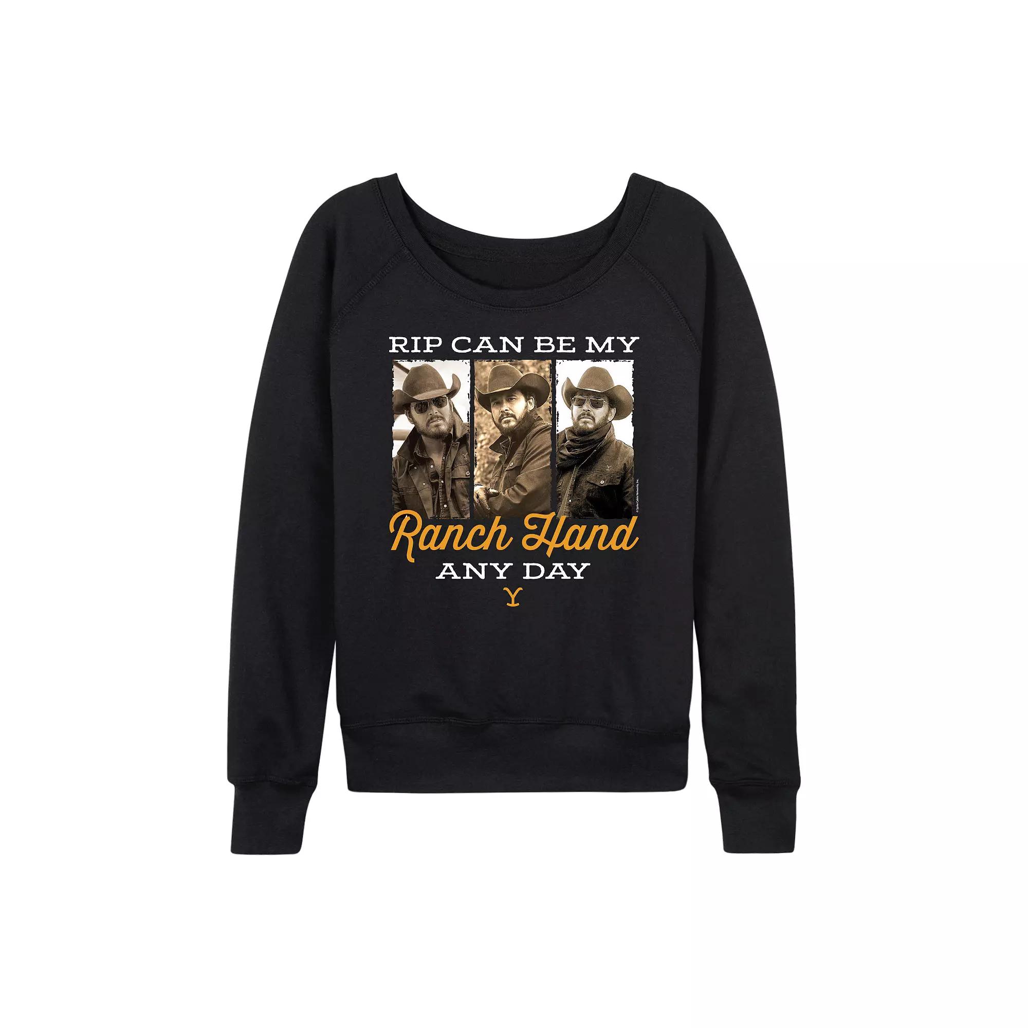 Women's Yellowstone Ranch Hand Any Day French Terry Long Sleeve Tee,  Product Image