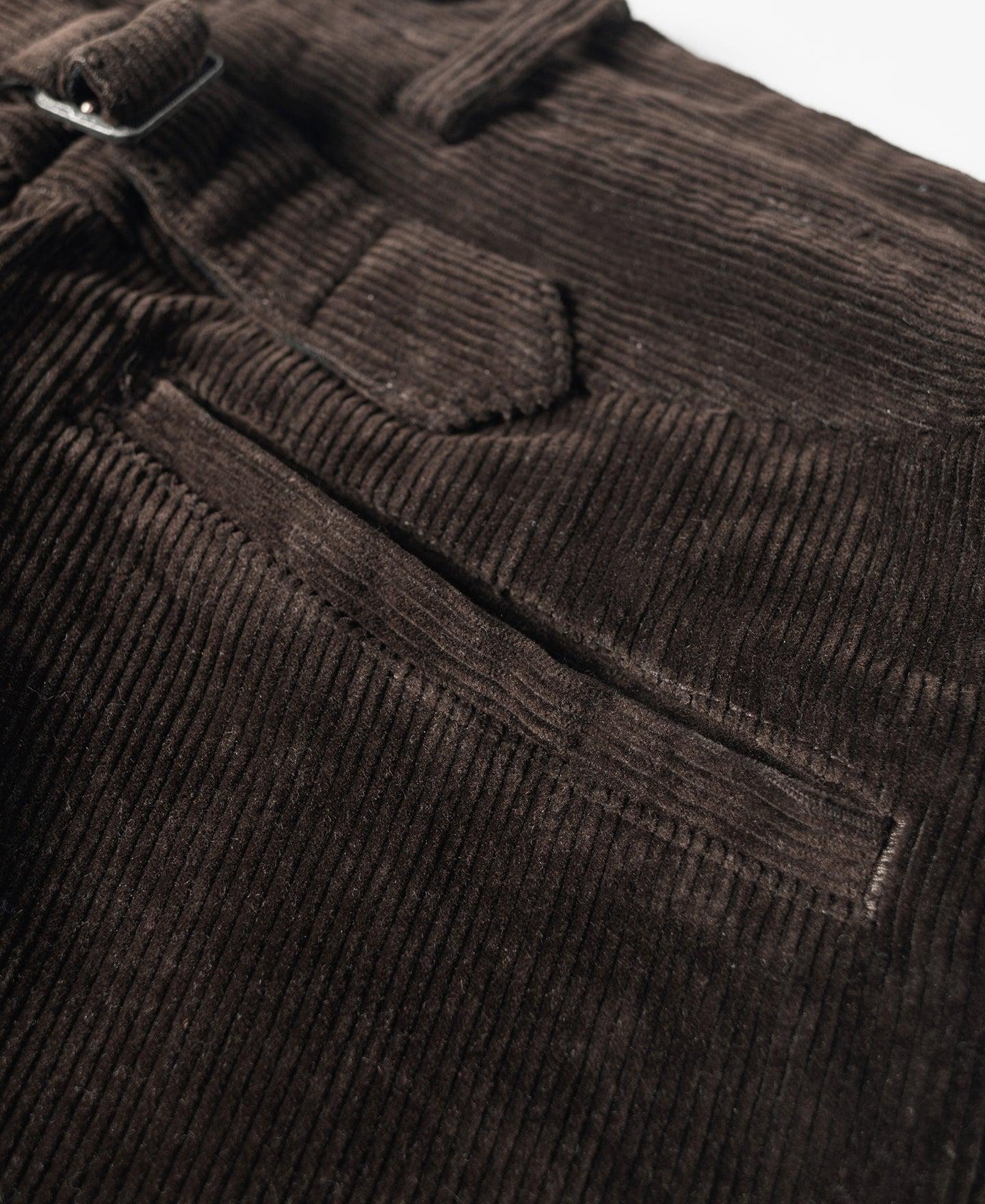 1920s Heavy-Duty Corduroy Work Pants - Brown Product Image