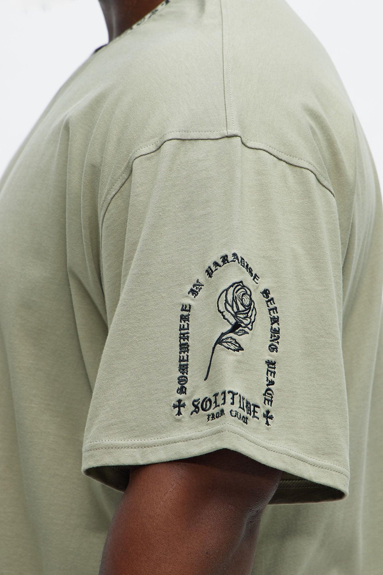 Short Sleeve Solitude From Chaos Tee - Sage Male Product Image