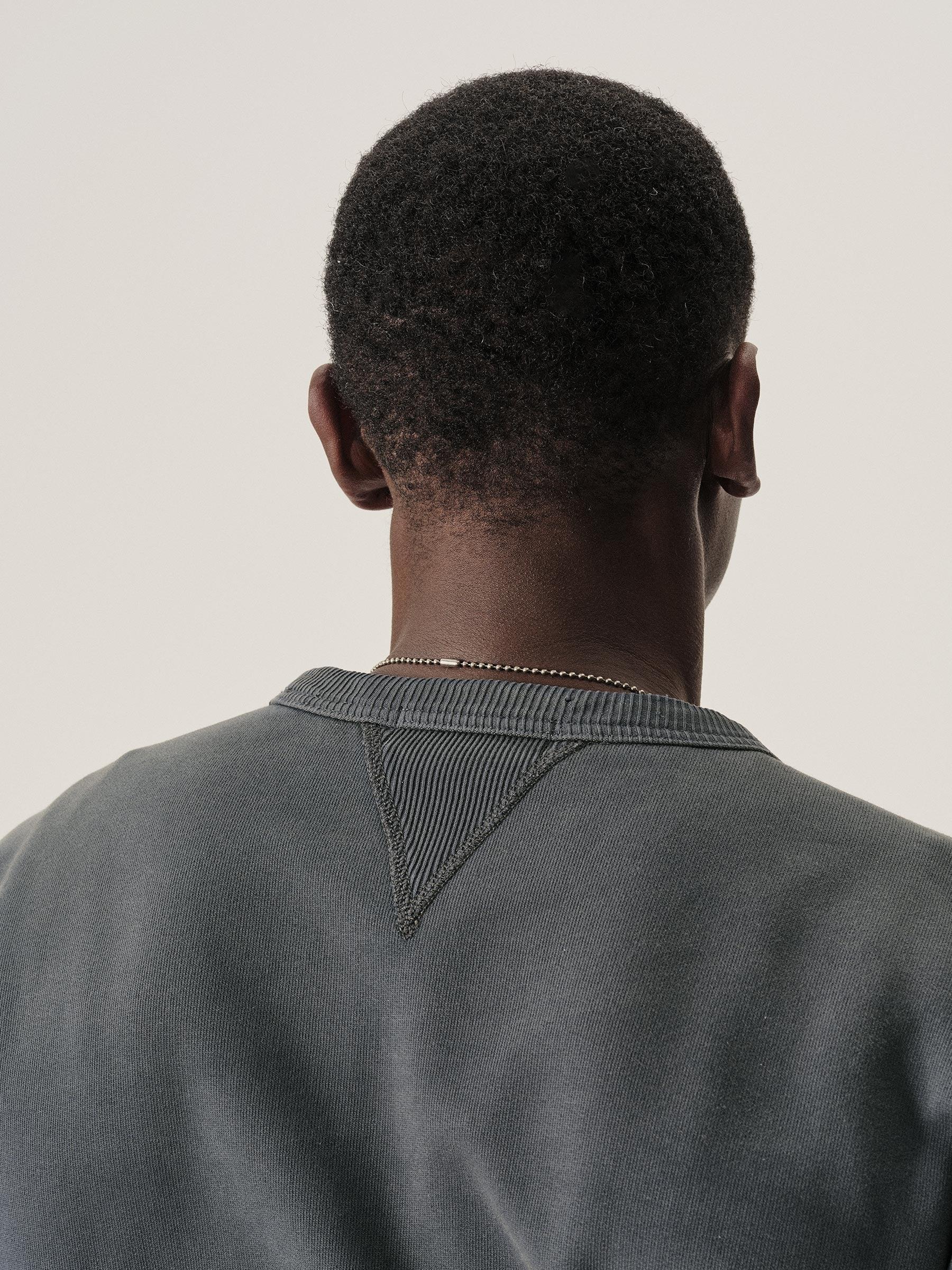 Navy Sunfade Welterweight Double V Crew Sweatshirt Product Image