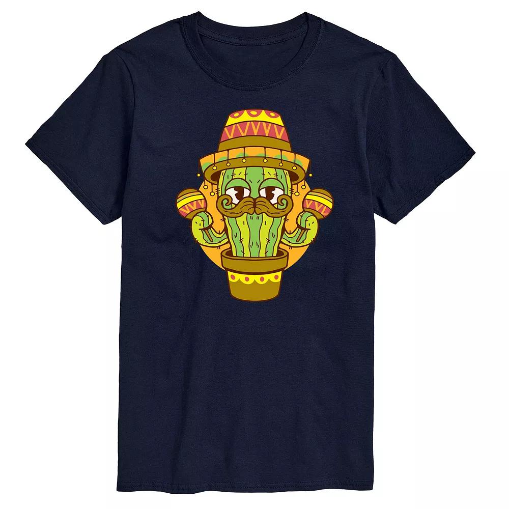 Men's Cactus Sombrero Graphic Tee,  Product Image